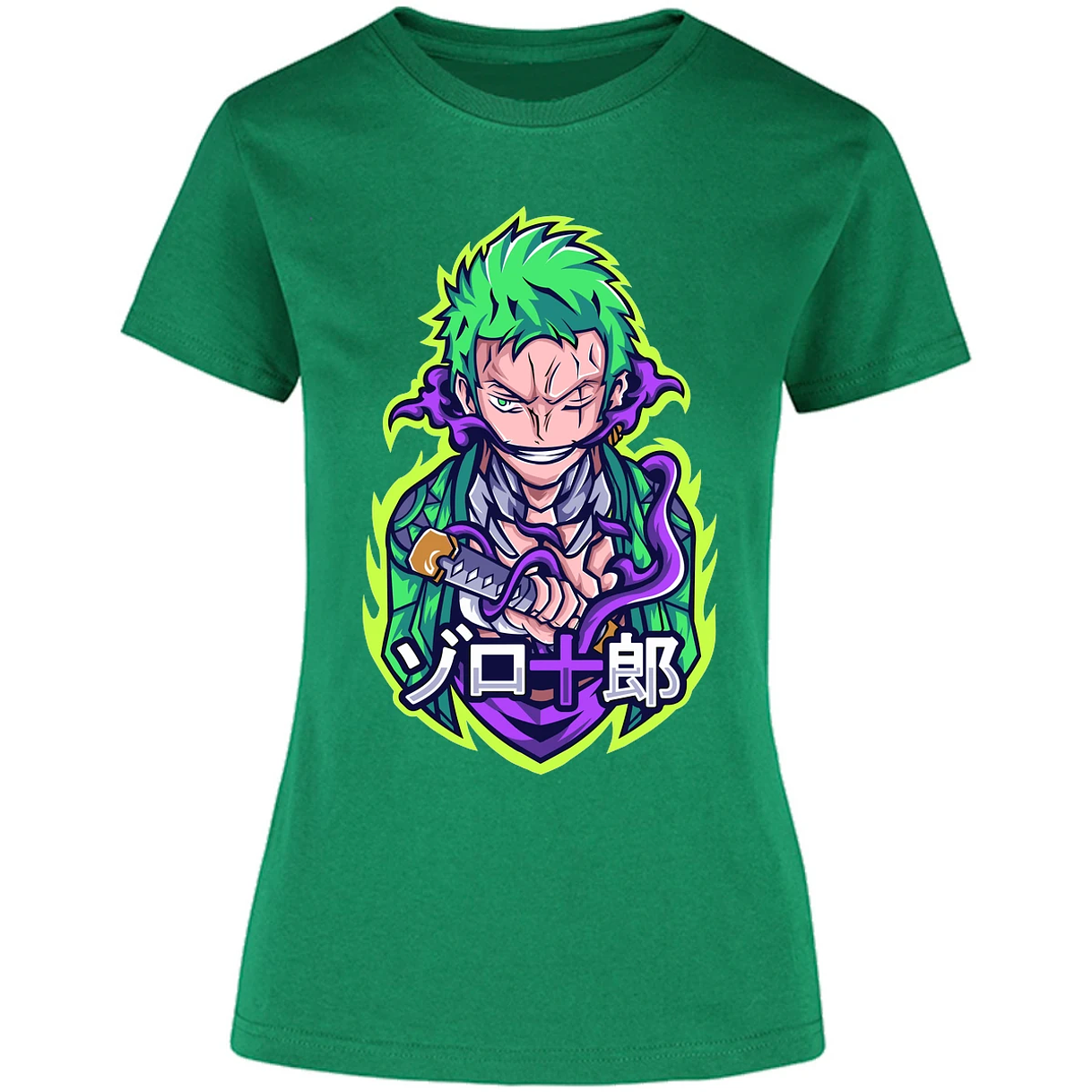 Blusa One Piece Anime Zoro Roronoa Blusa para Mujer 3