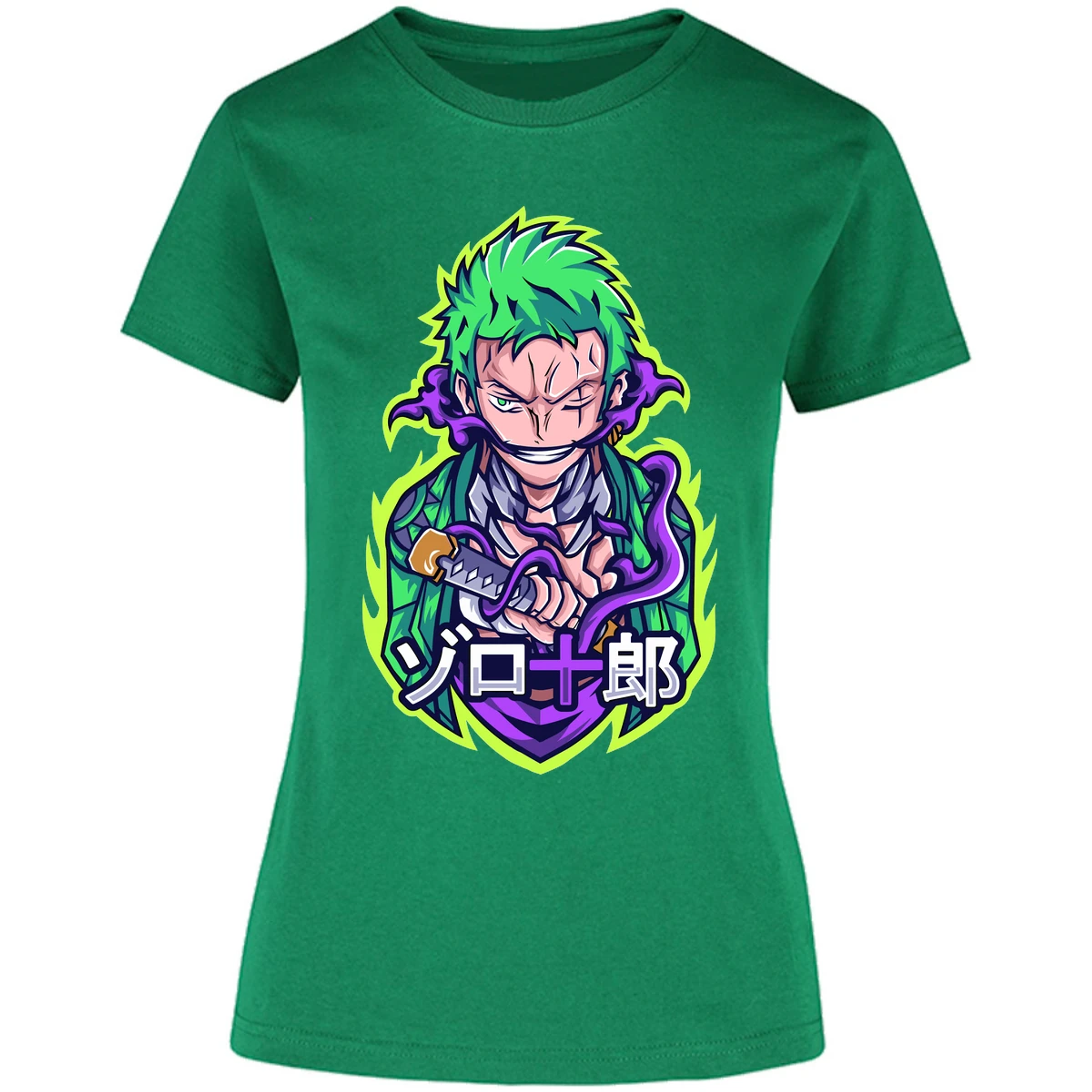 Blusa One Piece Anime Zoro Roronoa Blusa para Mujer 3