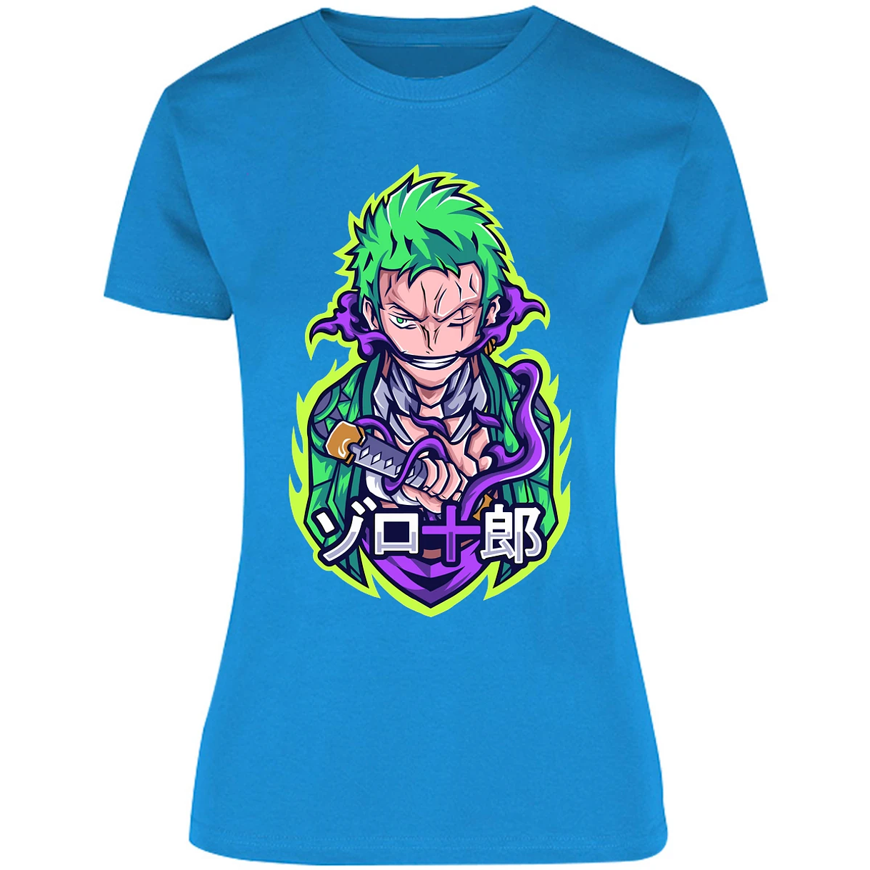Blusa One Piece Anime Zoro Roronoa Blusa para Mujer 4