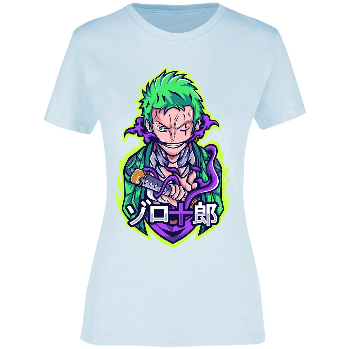 Blusa One Piece Anime Zoro Roronoa Blusa para Mujer 5