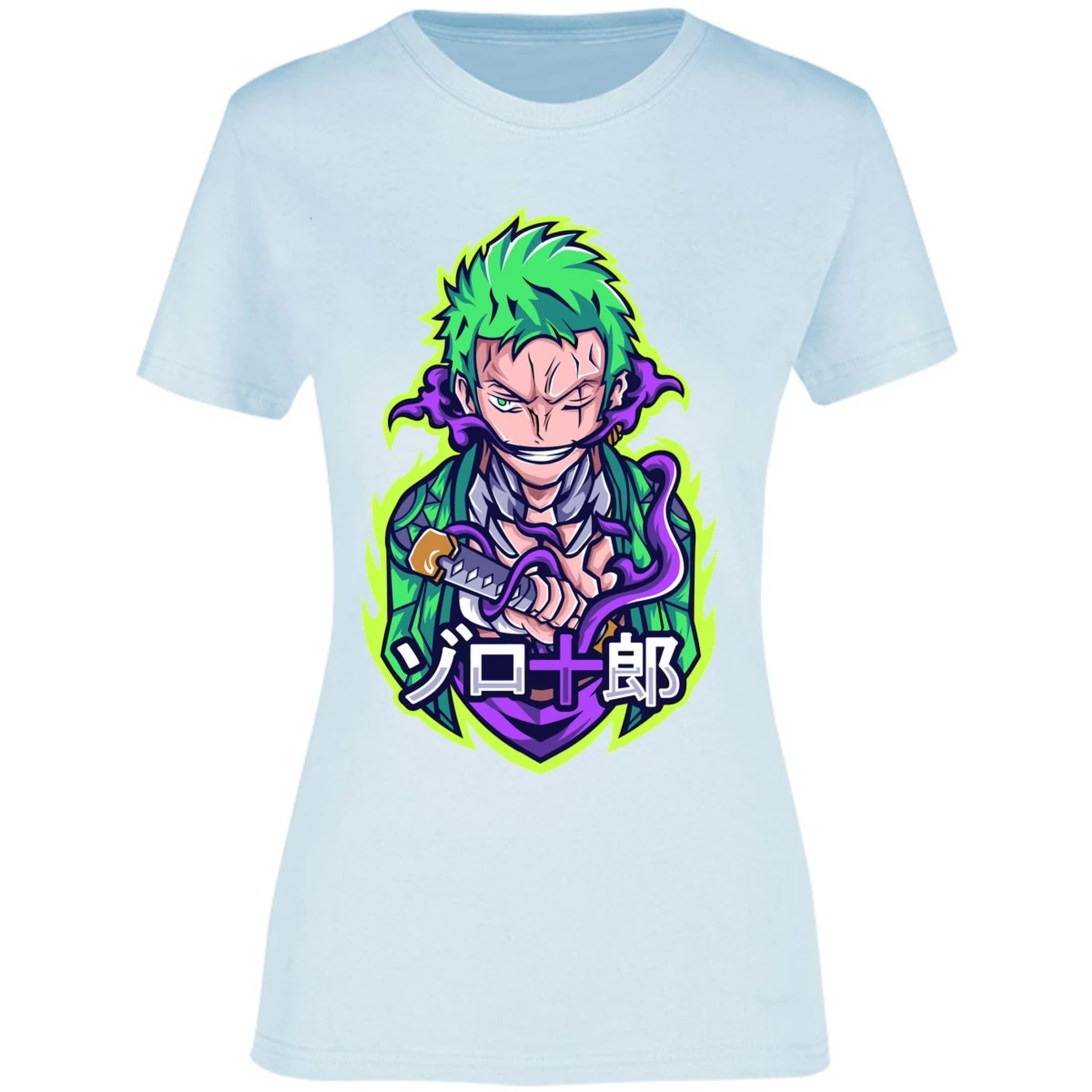 Blusa One Piece Anime Zoro Roronoa Blusa para Mujer 5
