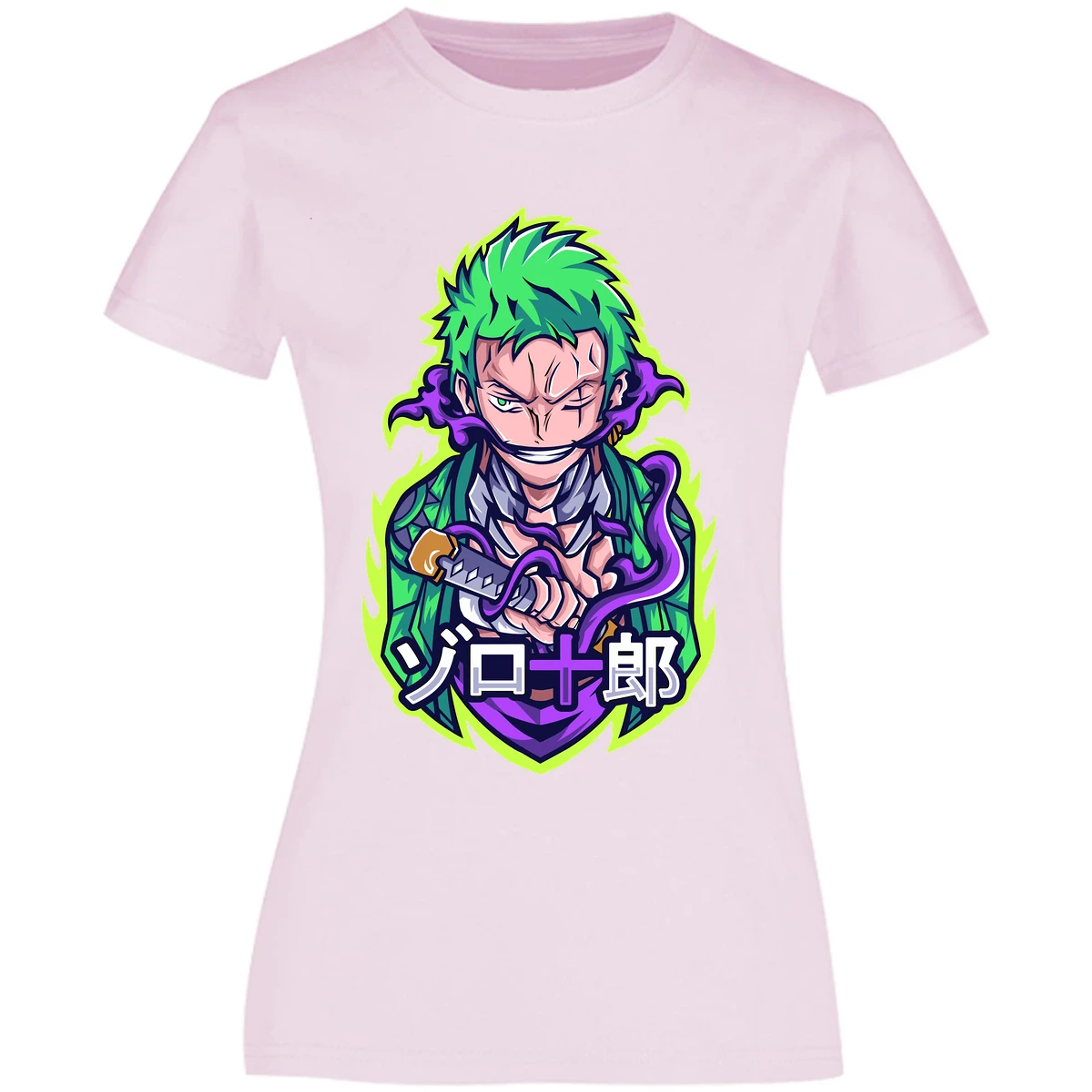 Blusa One Piece Anime Zoro Roronoa Blusa para Mujer 6