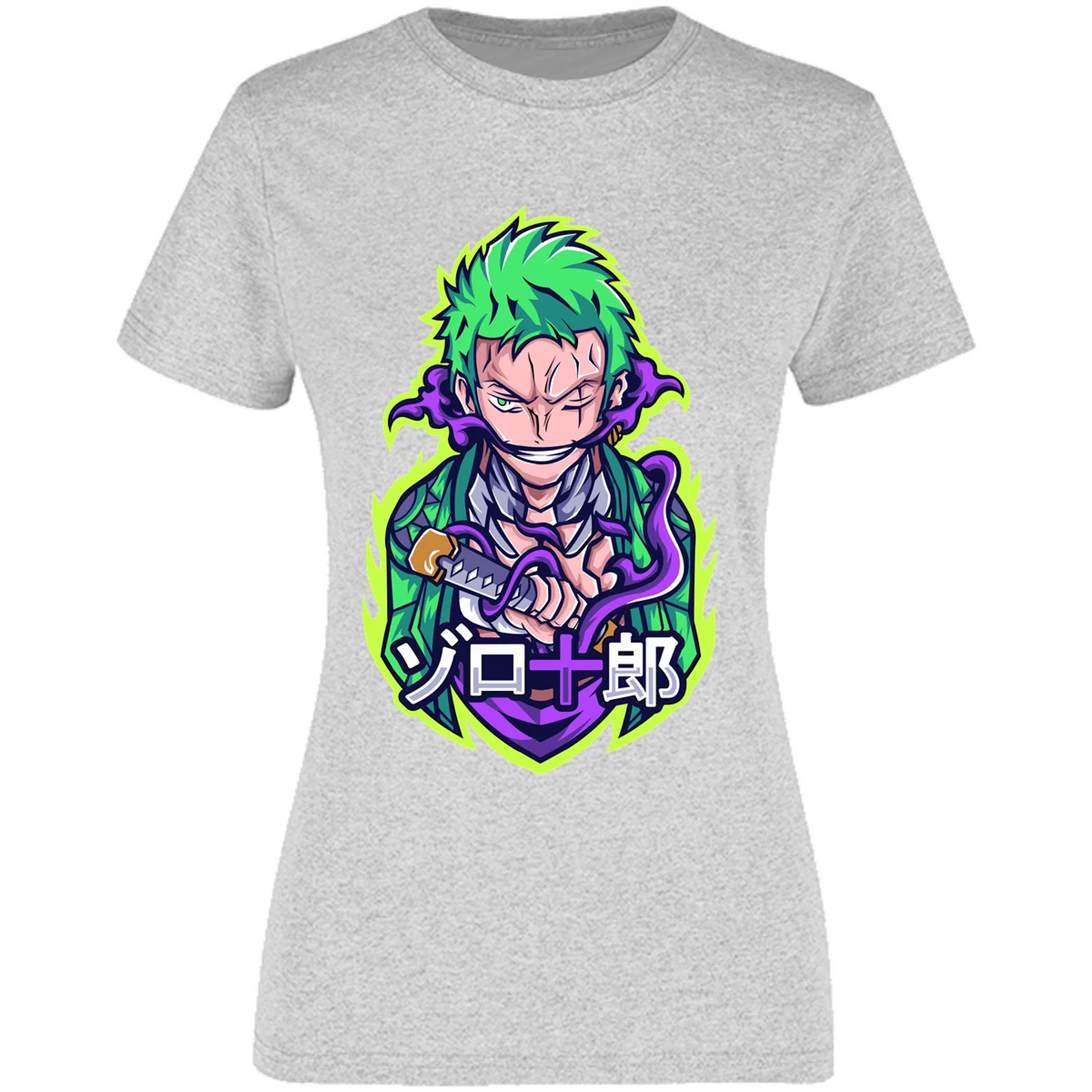 Blusa One Piece Anime Zoro Roronoa Blusa para Mujer 7