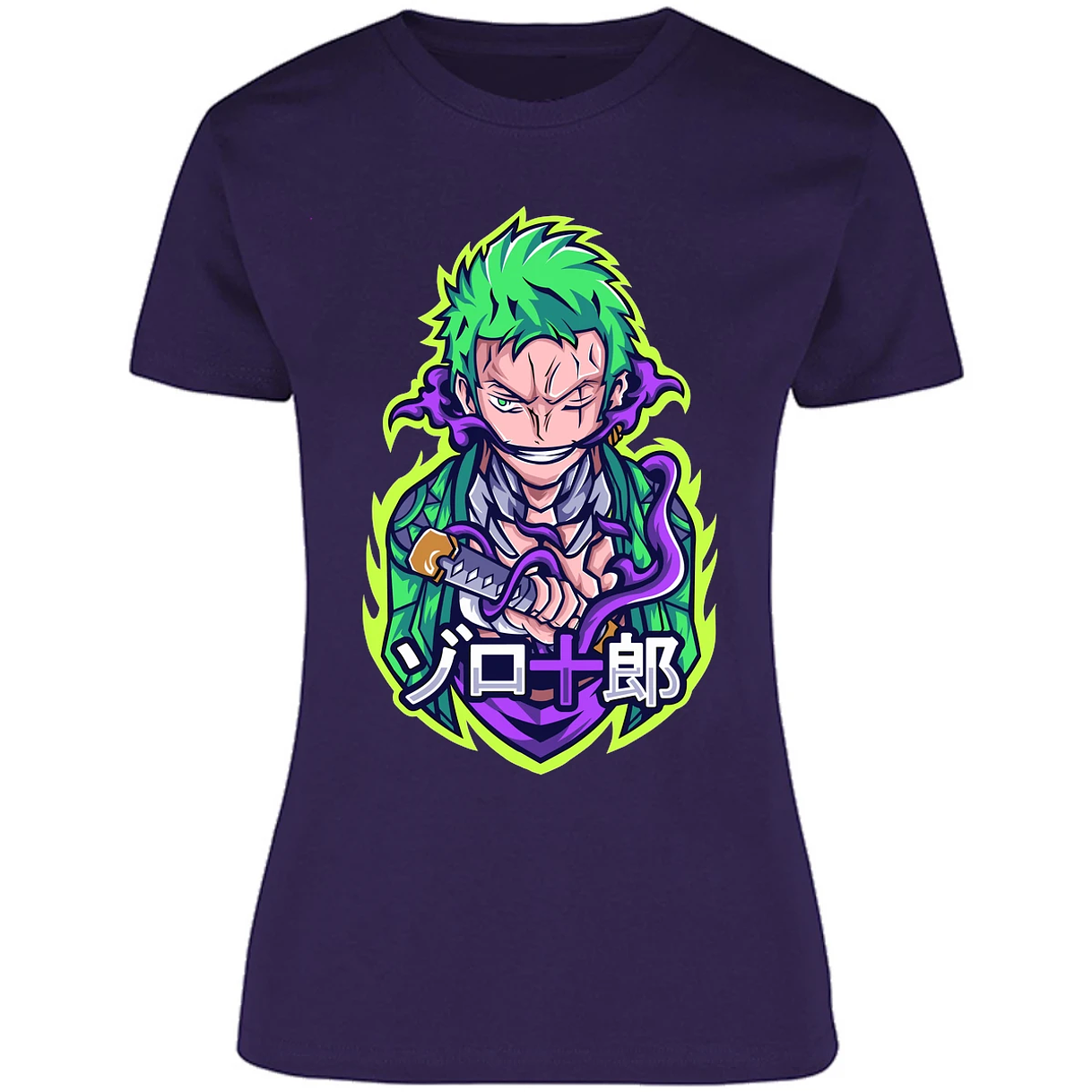 Blusa One Piece Anime Zoro Roronoa Blusa para Mujer 8