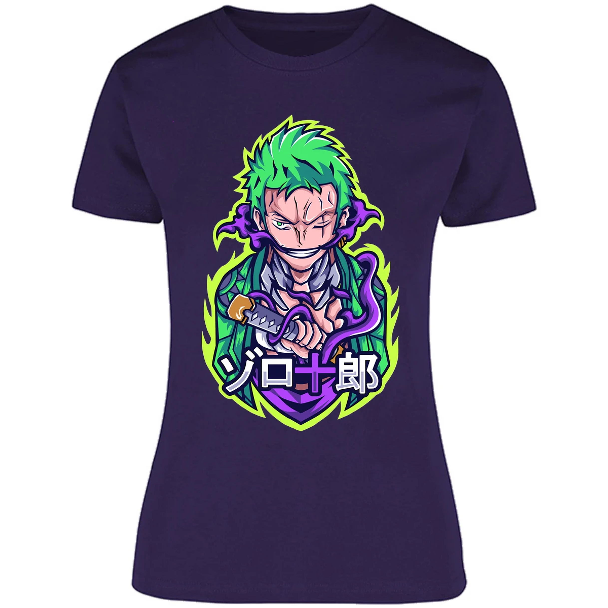 Blusa One Piece Anime Zoro Roronoa Blusa para Mujer 8