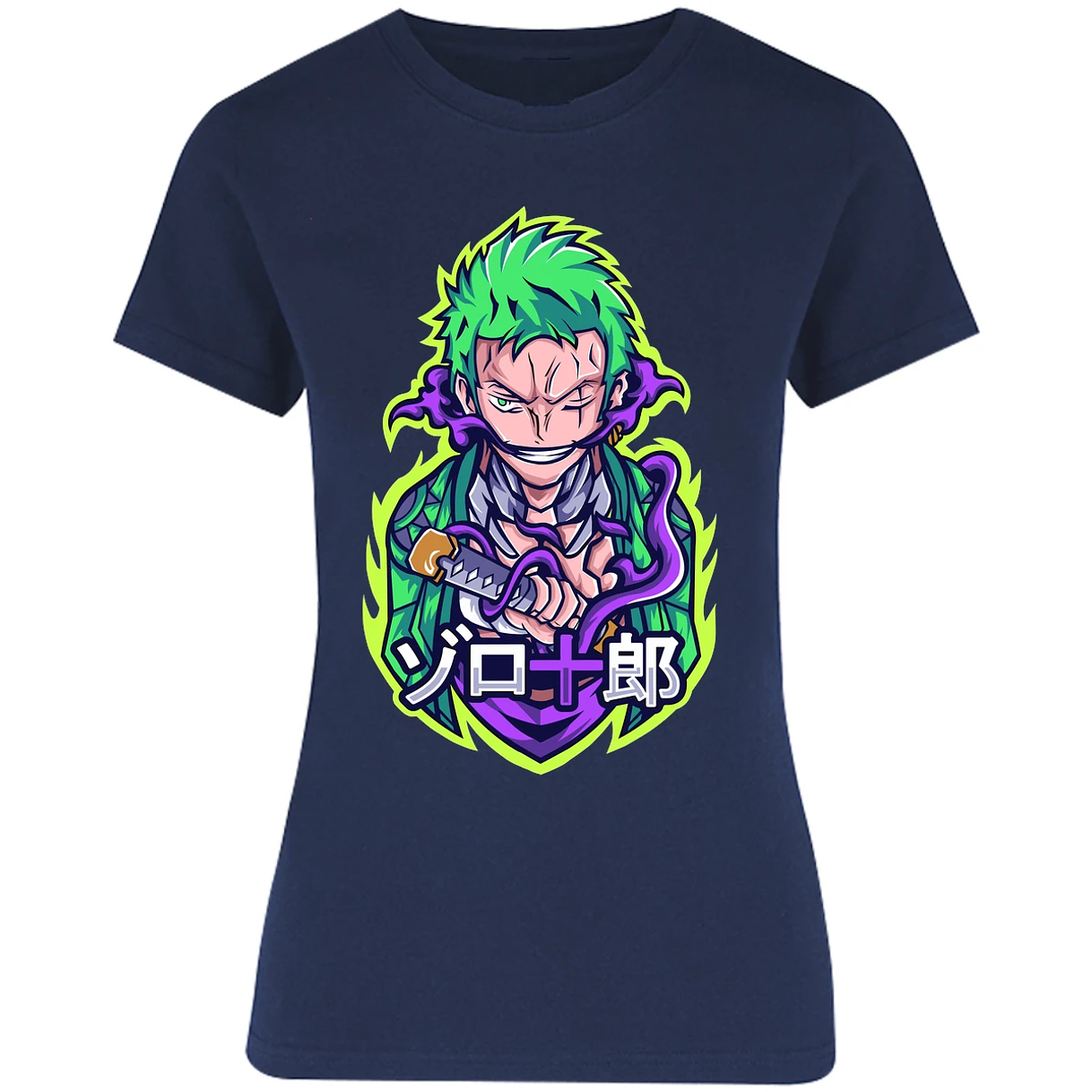 Blusa One Piece Anime Zoro Roronoa Blusa para Mujer 9
