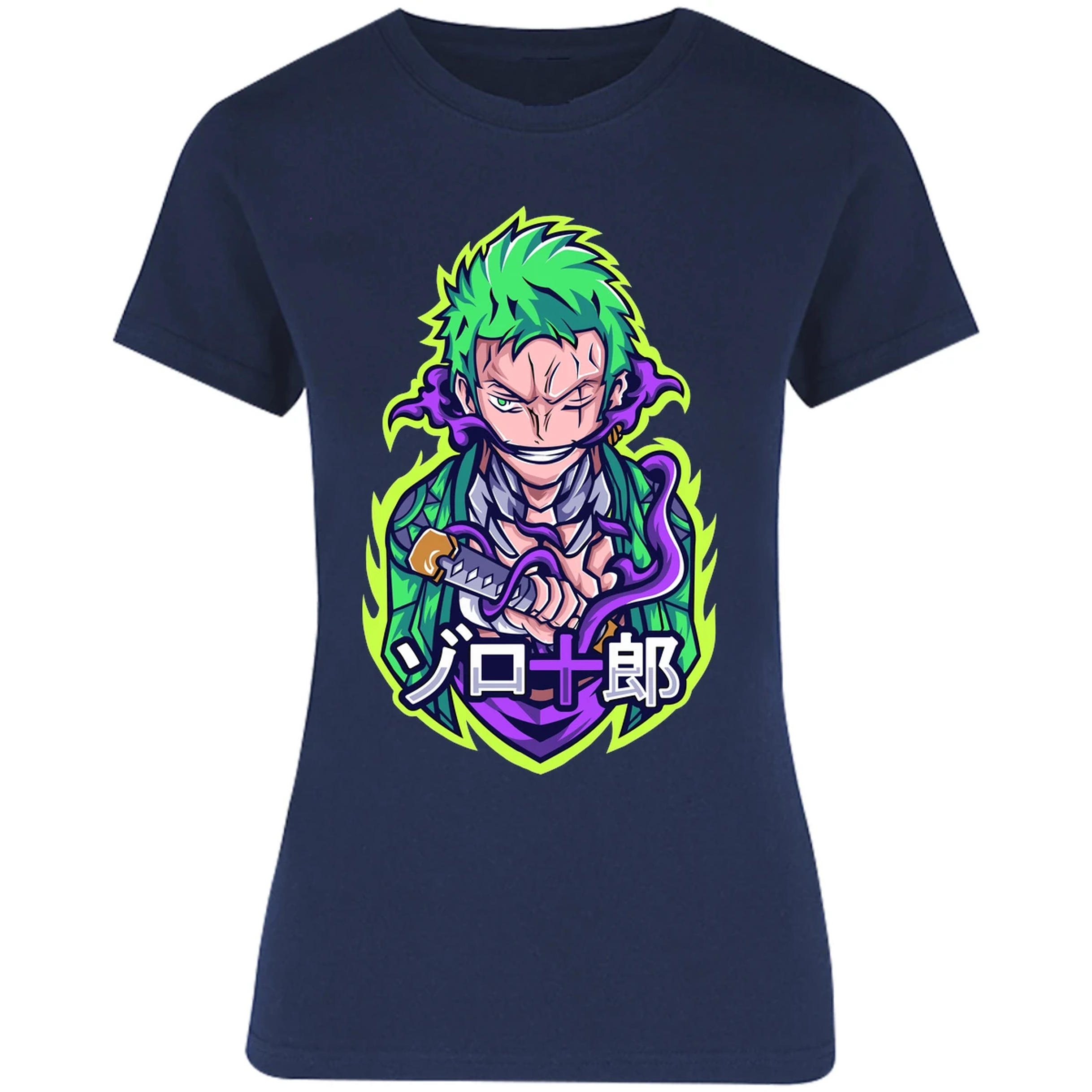 Blusa One Piece Anime Zoro Roronoa Blusa para Mujer 9