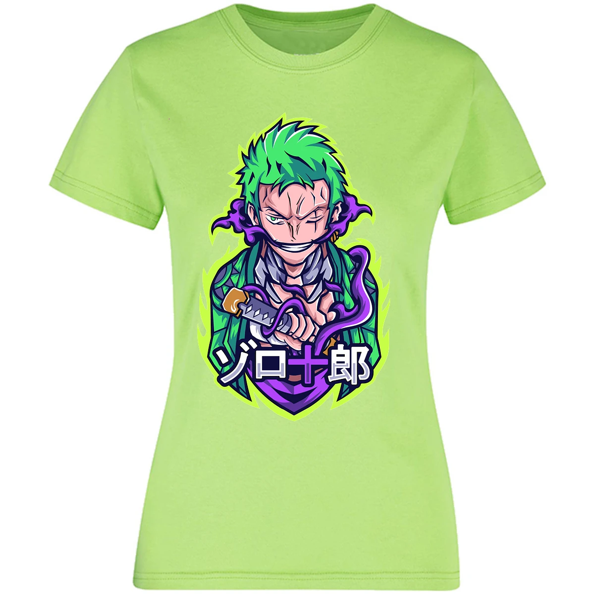 Blusa One Piece Anime Zoro Roronoa Blusa para Mujer 10