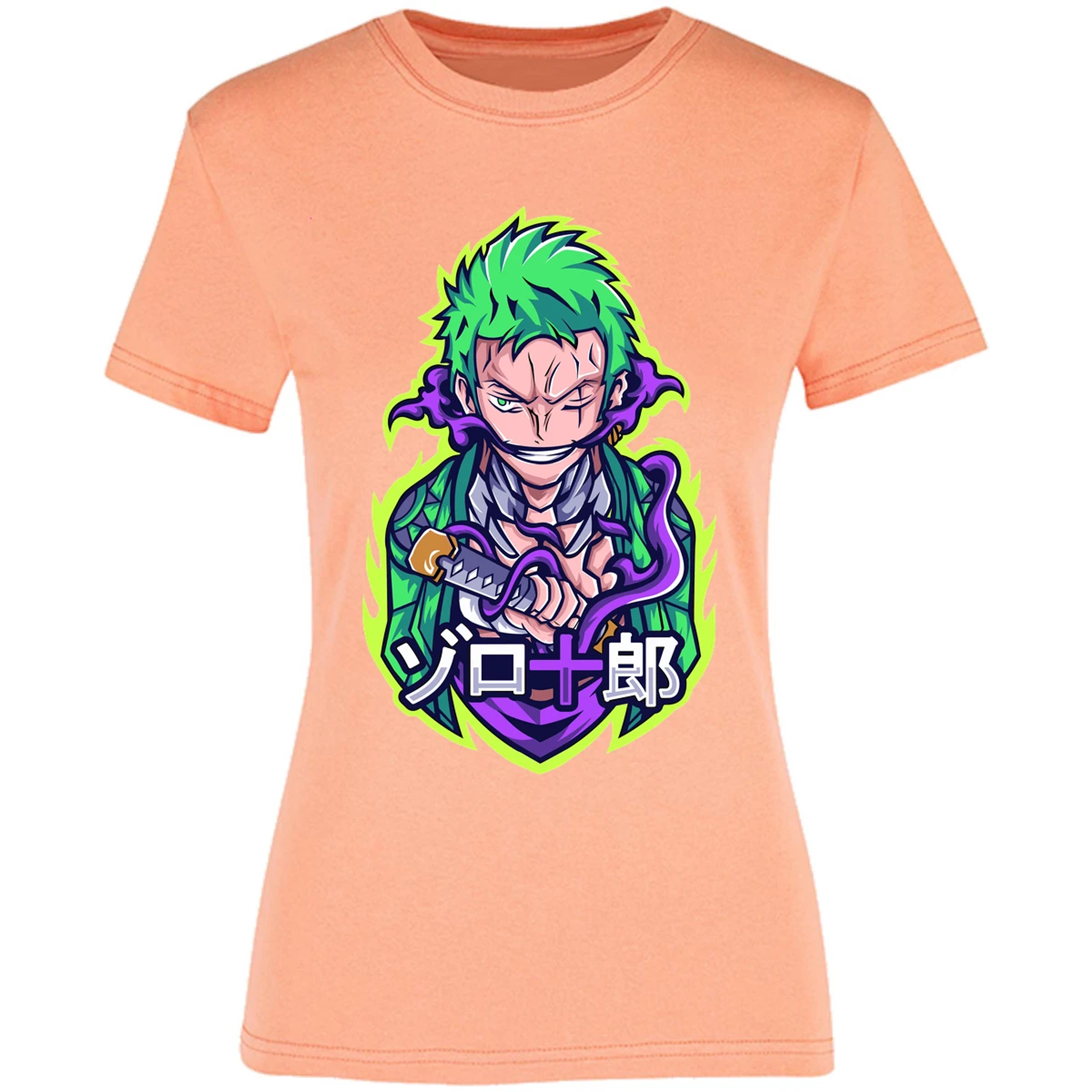 Blusa One Piece Anime Zoro Roronoa Blusa para Mujer 11