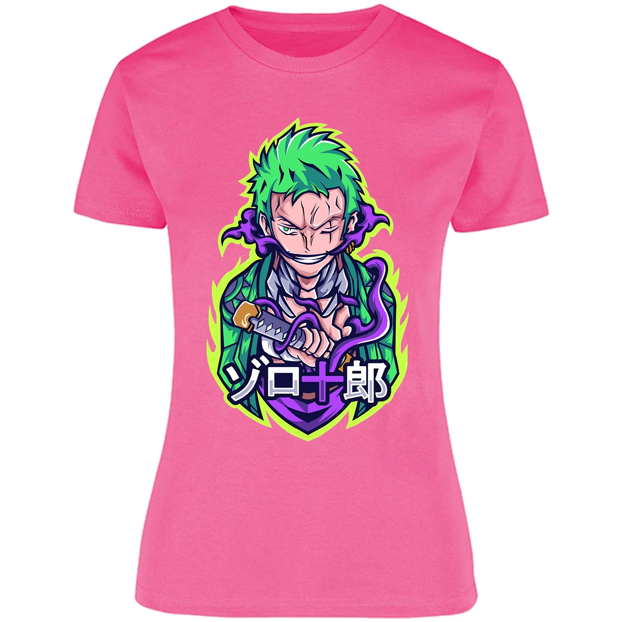 Blusa One Piece Anime Zoro Roronoa Blusa para Mujer 12