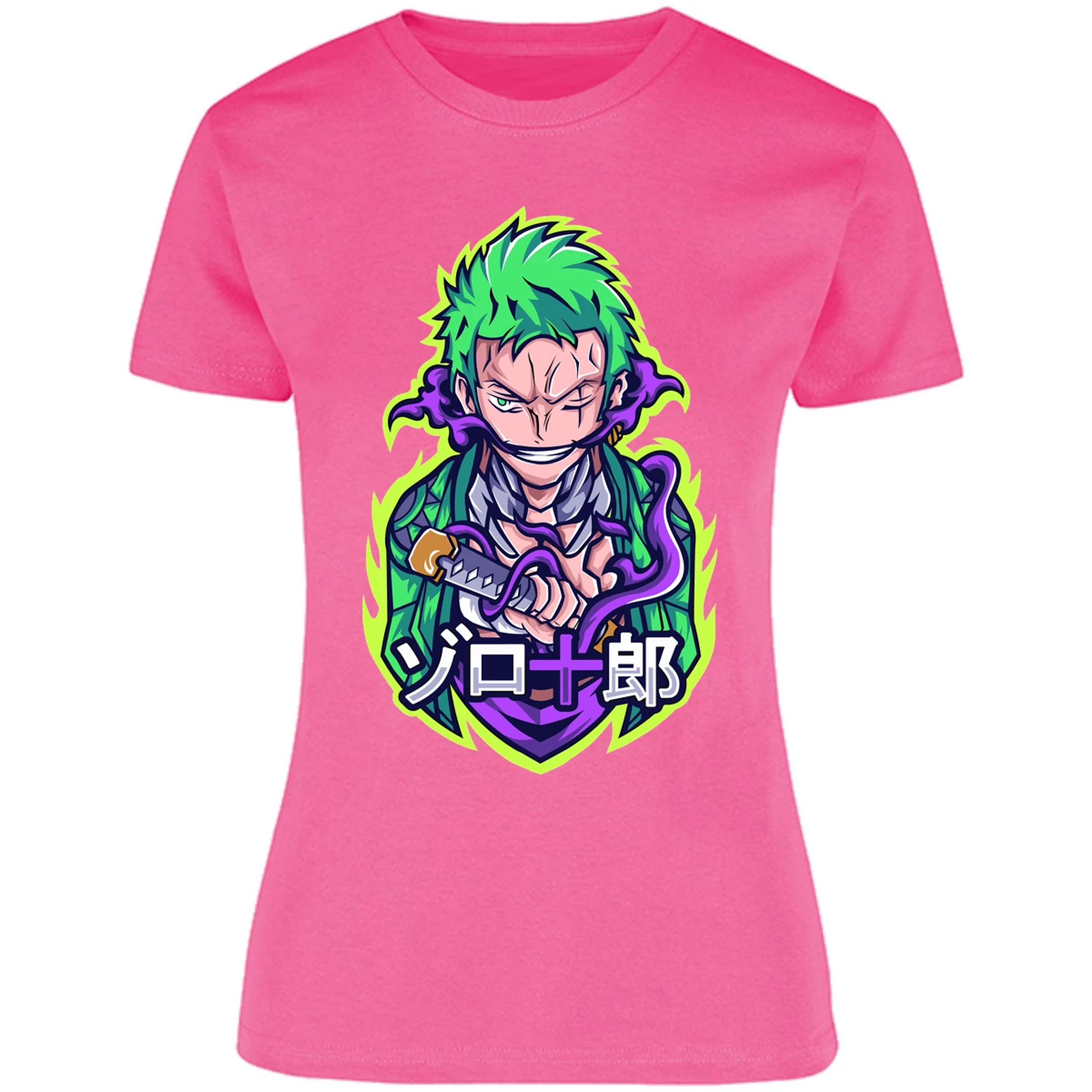 Blusa One Piece Anime Zoro Roronoa Blusa para Mujer 12