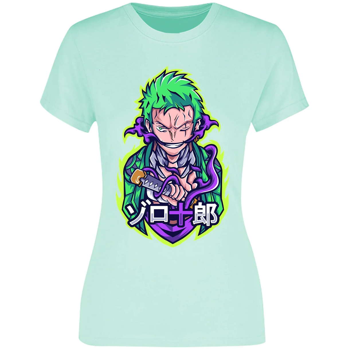Blusa One Piece Anime Zoro Roronoa Blusa para Mujer 13