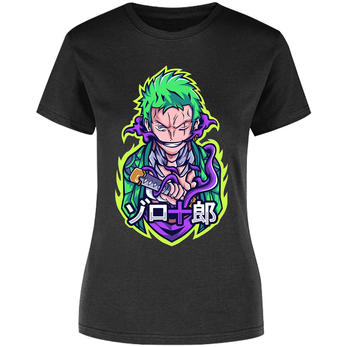 Blusa One Piece Anime Zoro Roronoa Blusa para Mujer 14