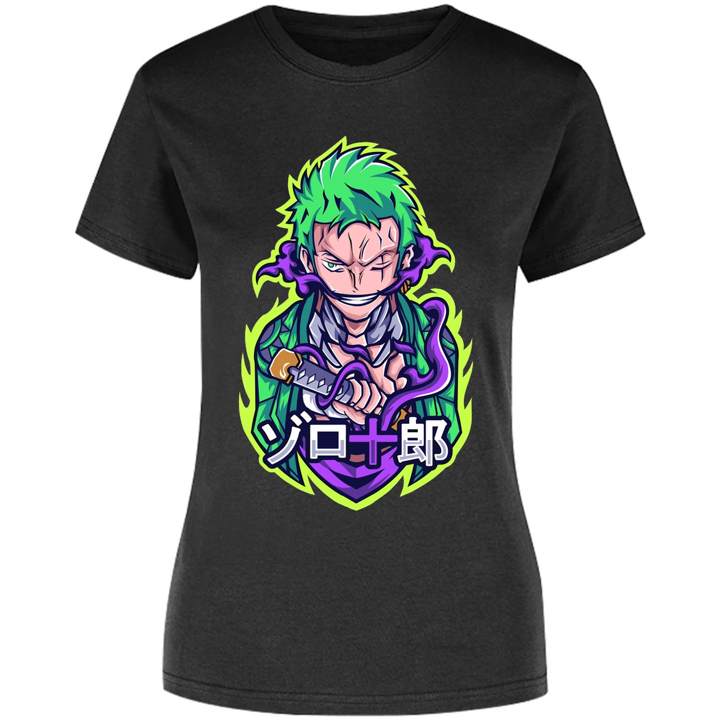 Blusa One Piece Anime Zoro Roronoa Blusa para Mujer 14