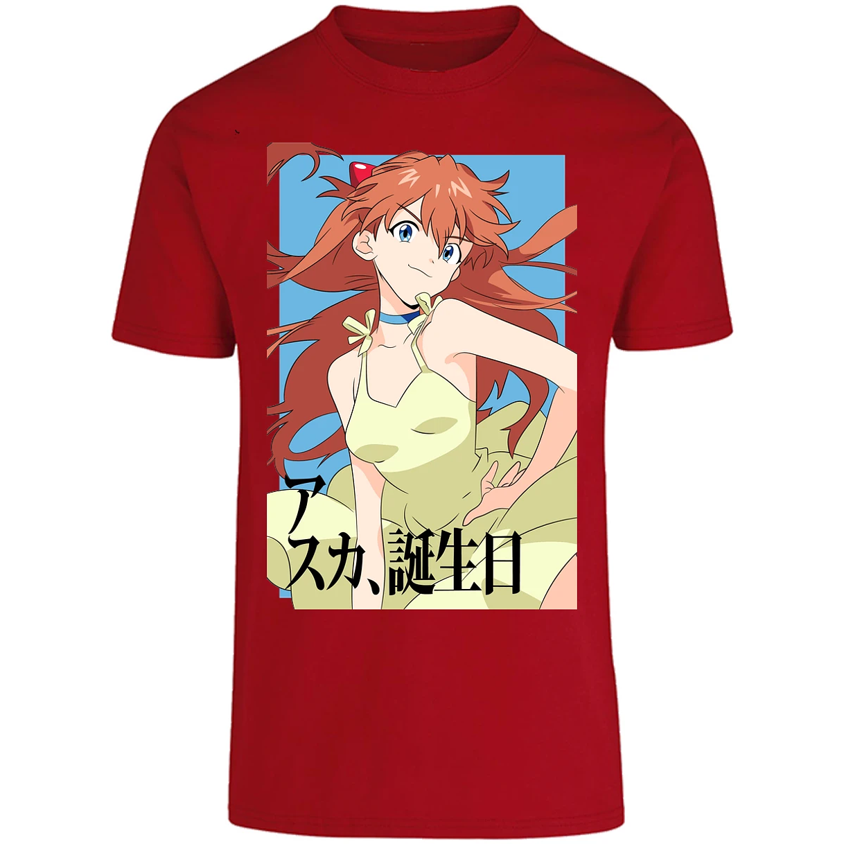 Playera Evangelion Asuka Anime para Adulto 9