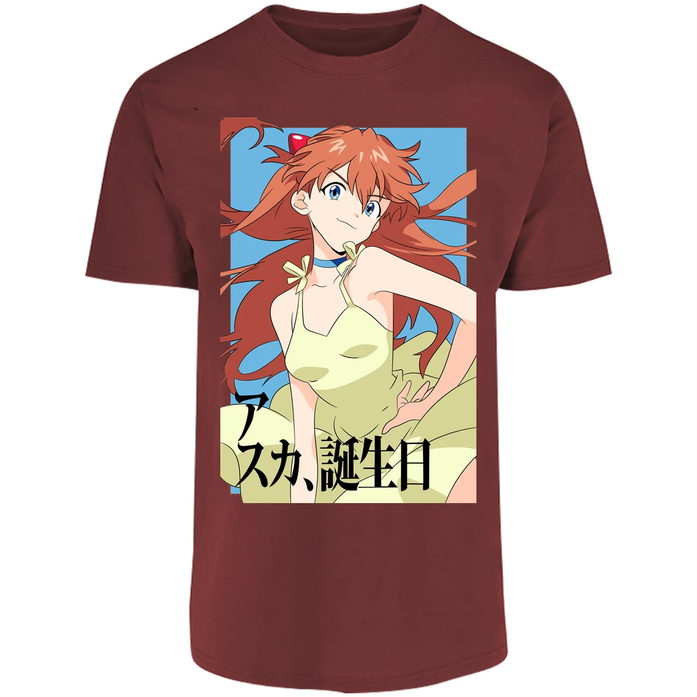 Playera Evangelion Asuka Anime para Adulto 11