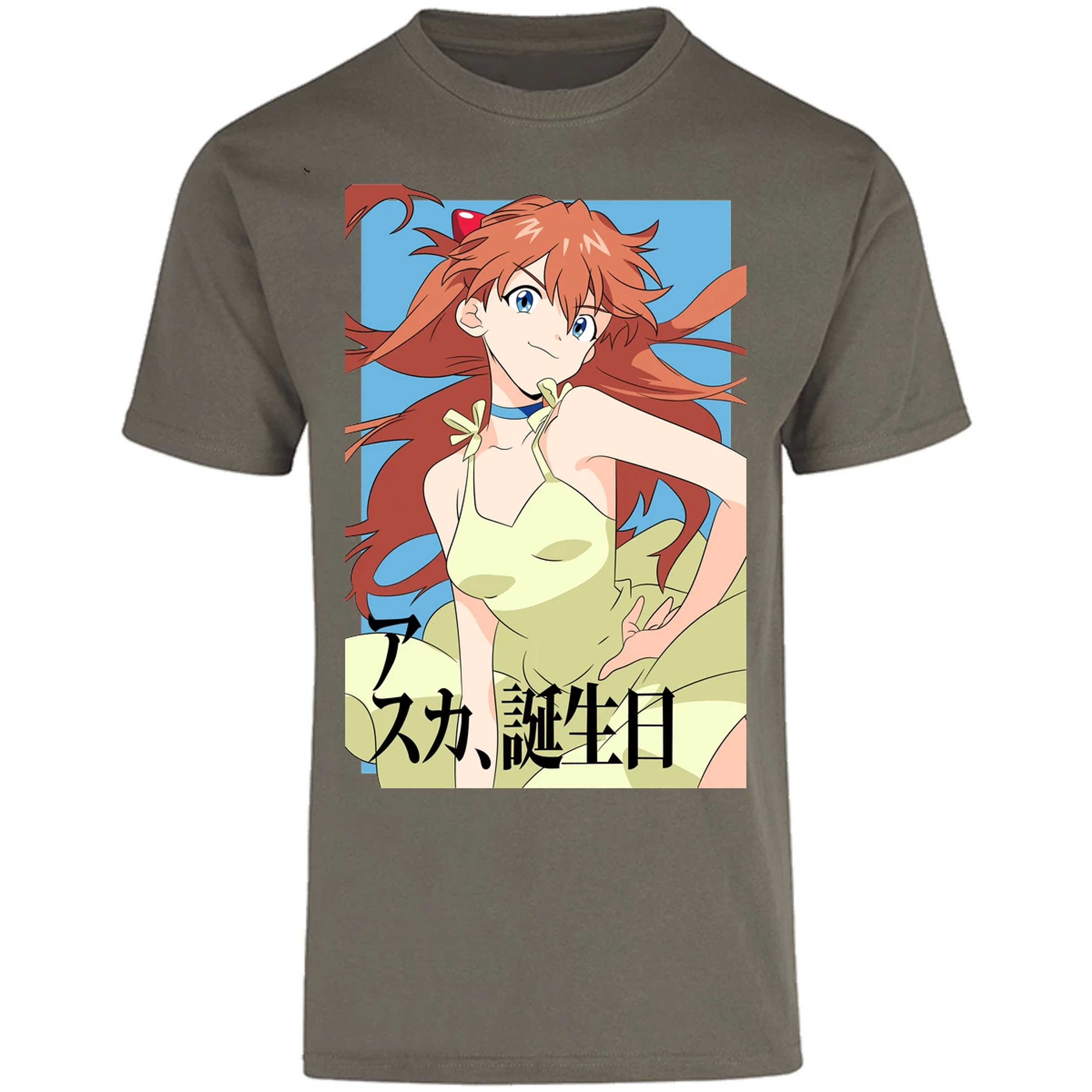 Playera Evangelion Asuka Anime para Adulto 21