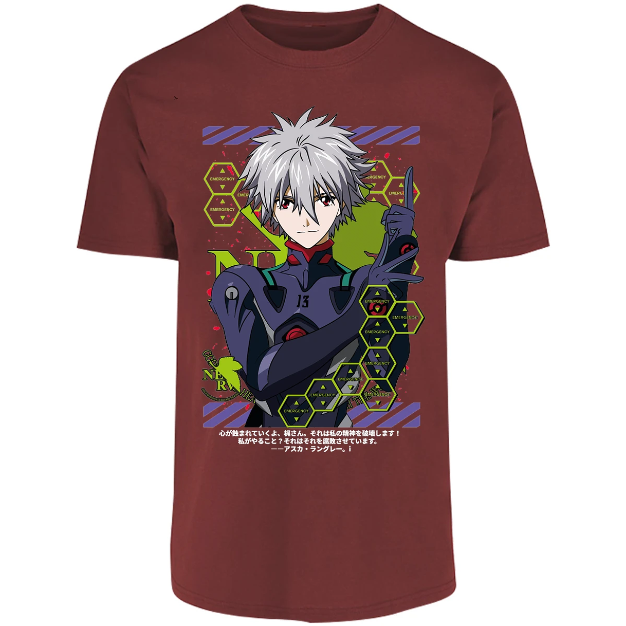 Playera Evangelion Kagoru para Adulto 20