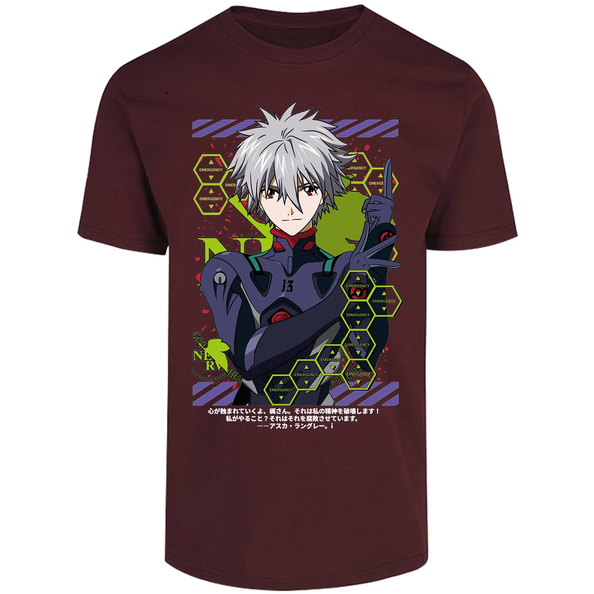 Playera Evangelion Kagoru para Adulto 33
