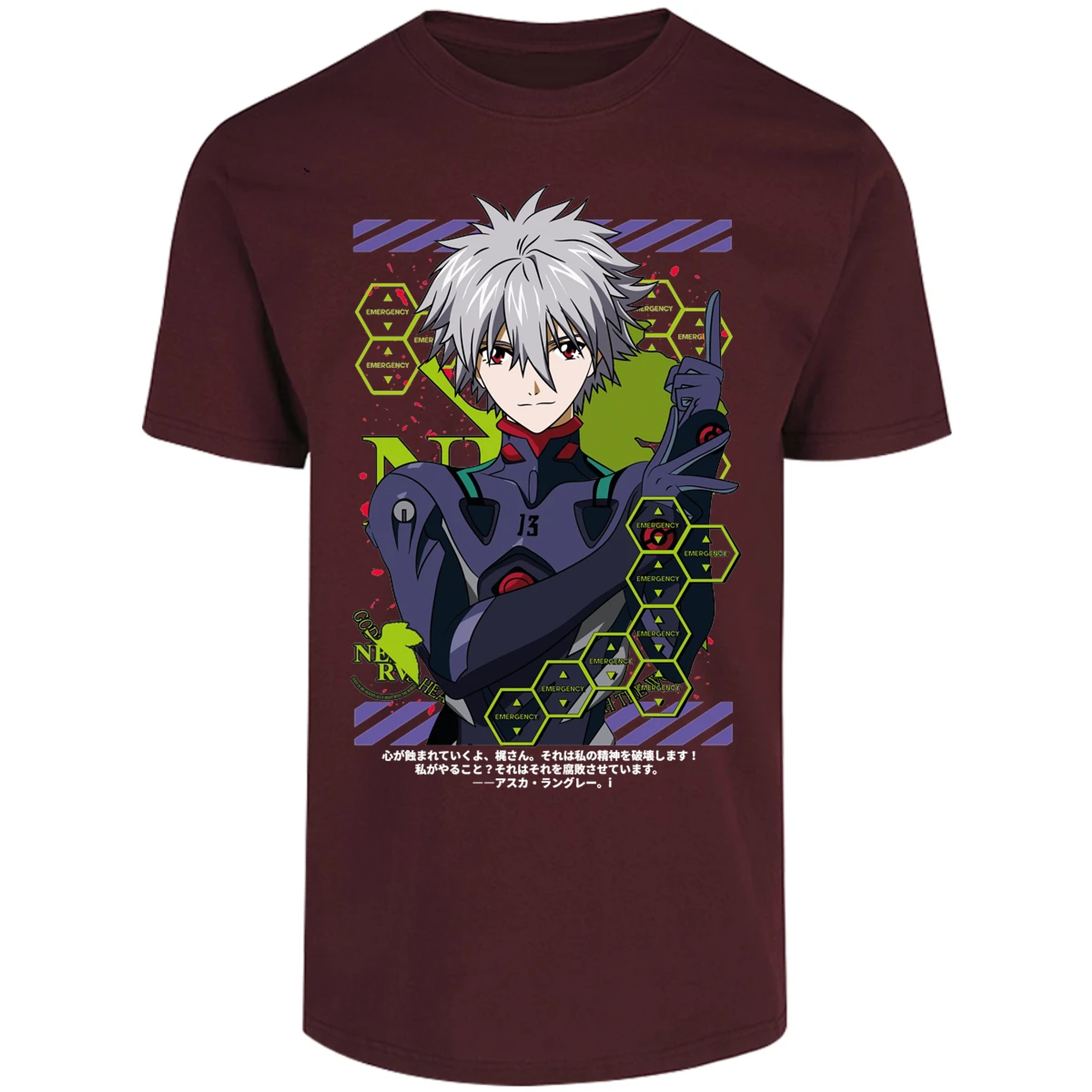 Playera Evangelion Kagoru para Adulto 33