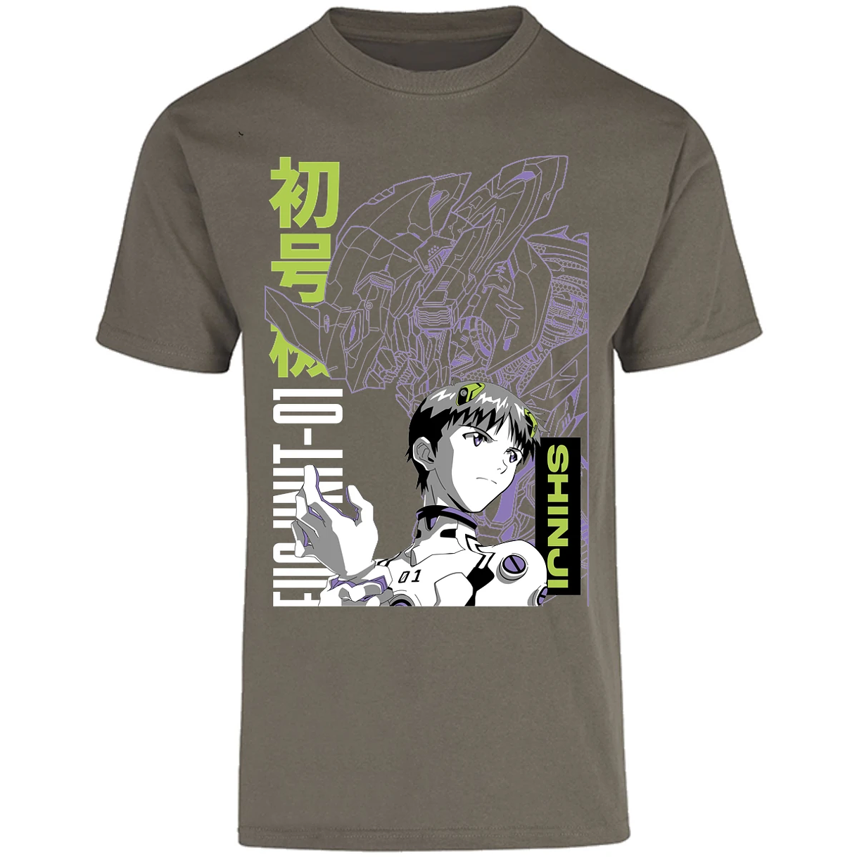 Playera Evangelion Shinji para Adulto 8