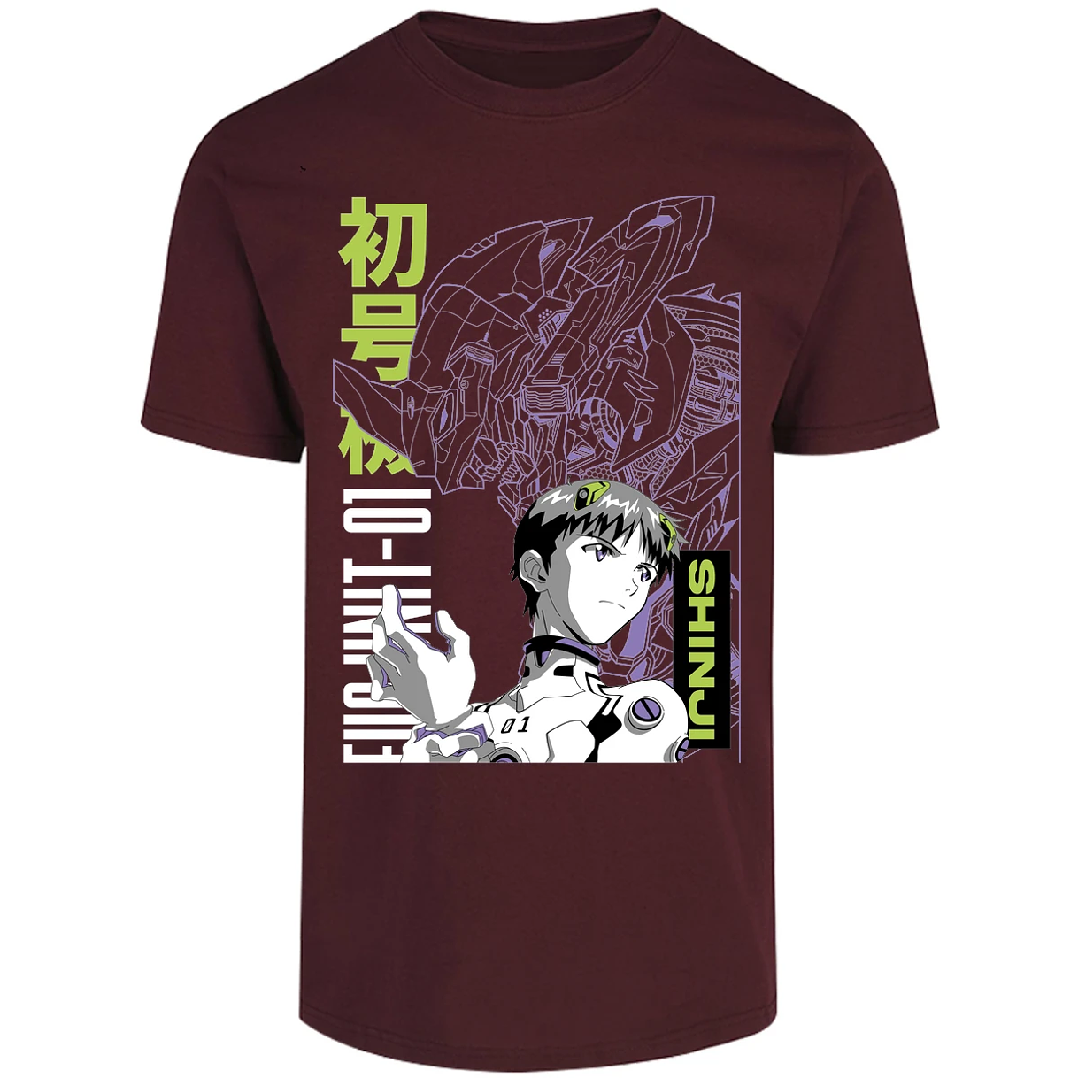 Playera Evangelion Shinji para Adulto 12