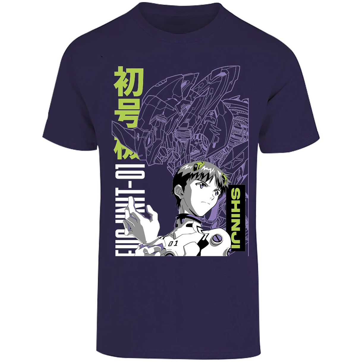 Playera Evangelion Shinji para Adulto 14