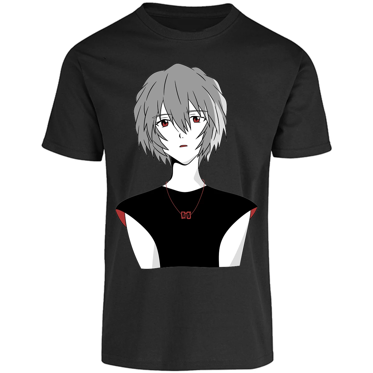 Playera Evangelion Rei Ayanami Simple para Adulto 4