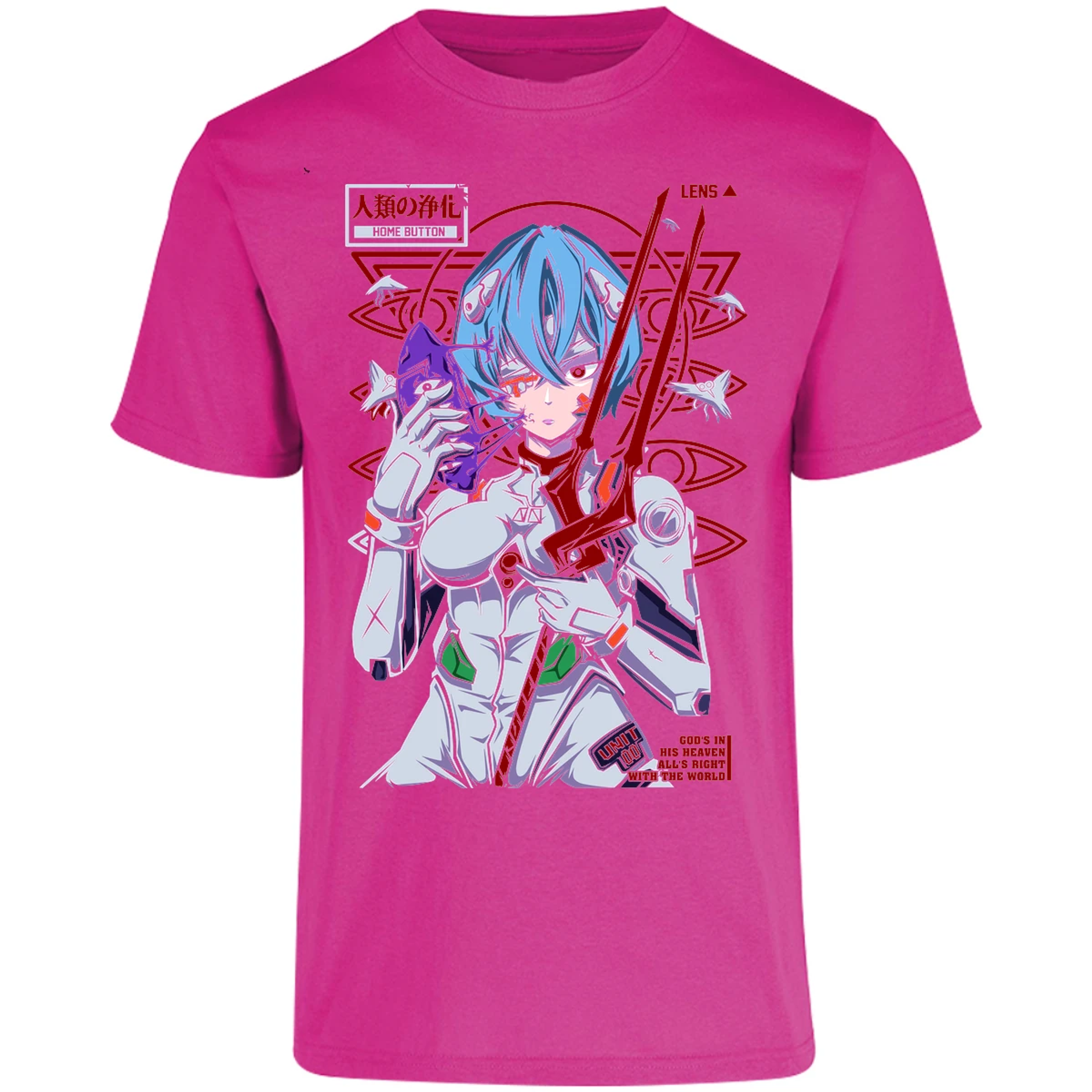 Playera Evangelion Rei Mask para Adulto 5
