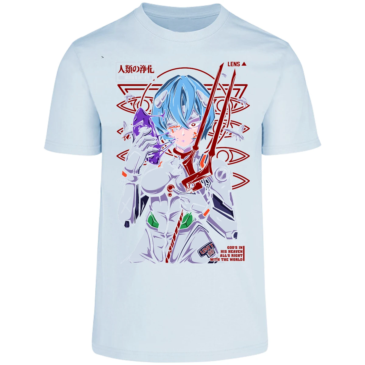 Playera Evangelion Rei Mask para Adulto 6