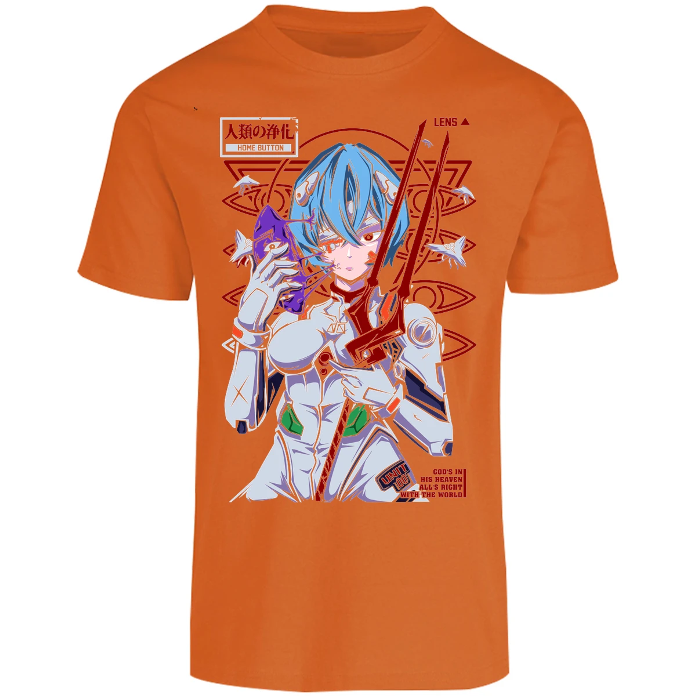 Playera Evangelion Rei Mask para Adulto 9
