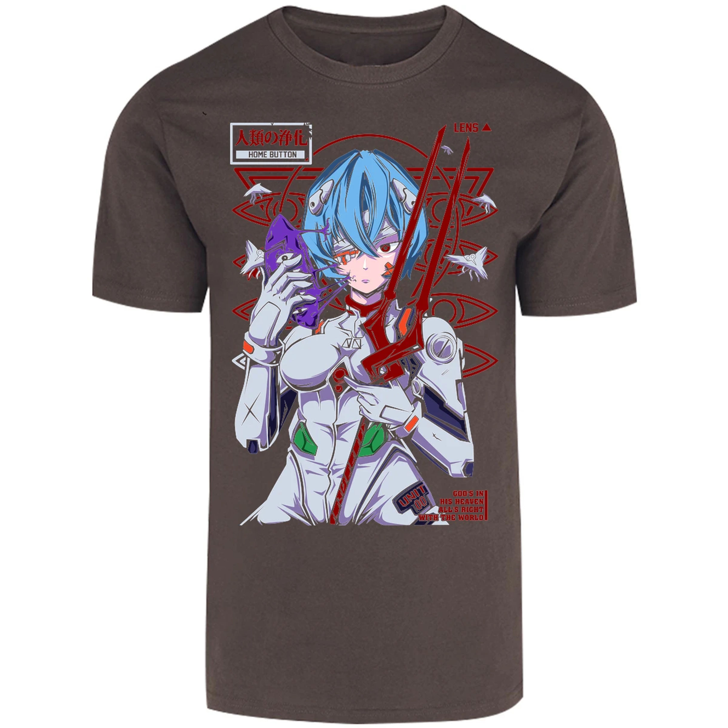 Playera Evangelion Rei Mask para Adulto 11