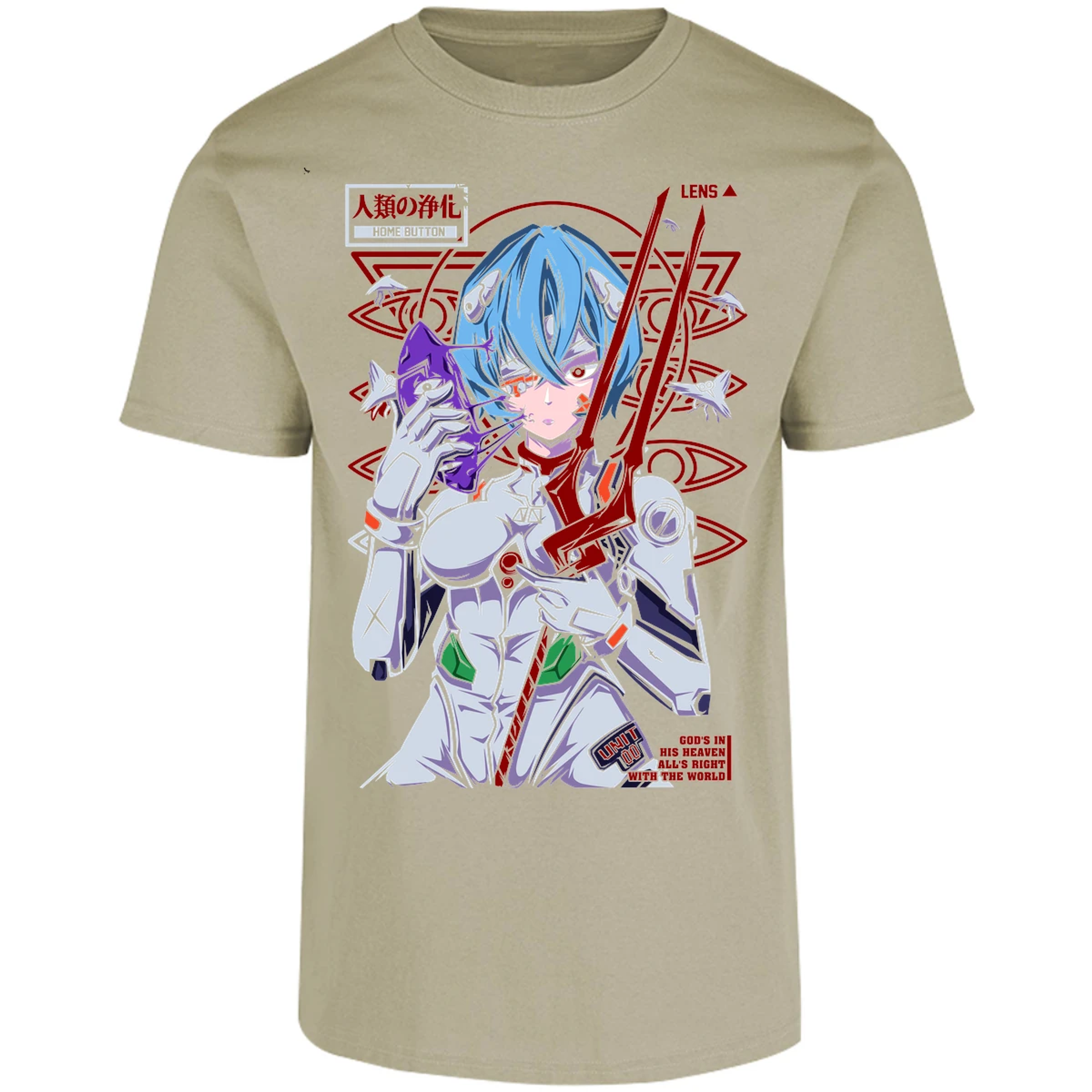 Playera Evangelion Rei Mask para Adulto 13