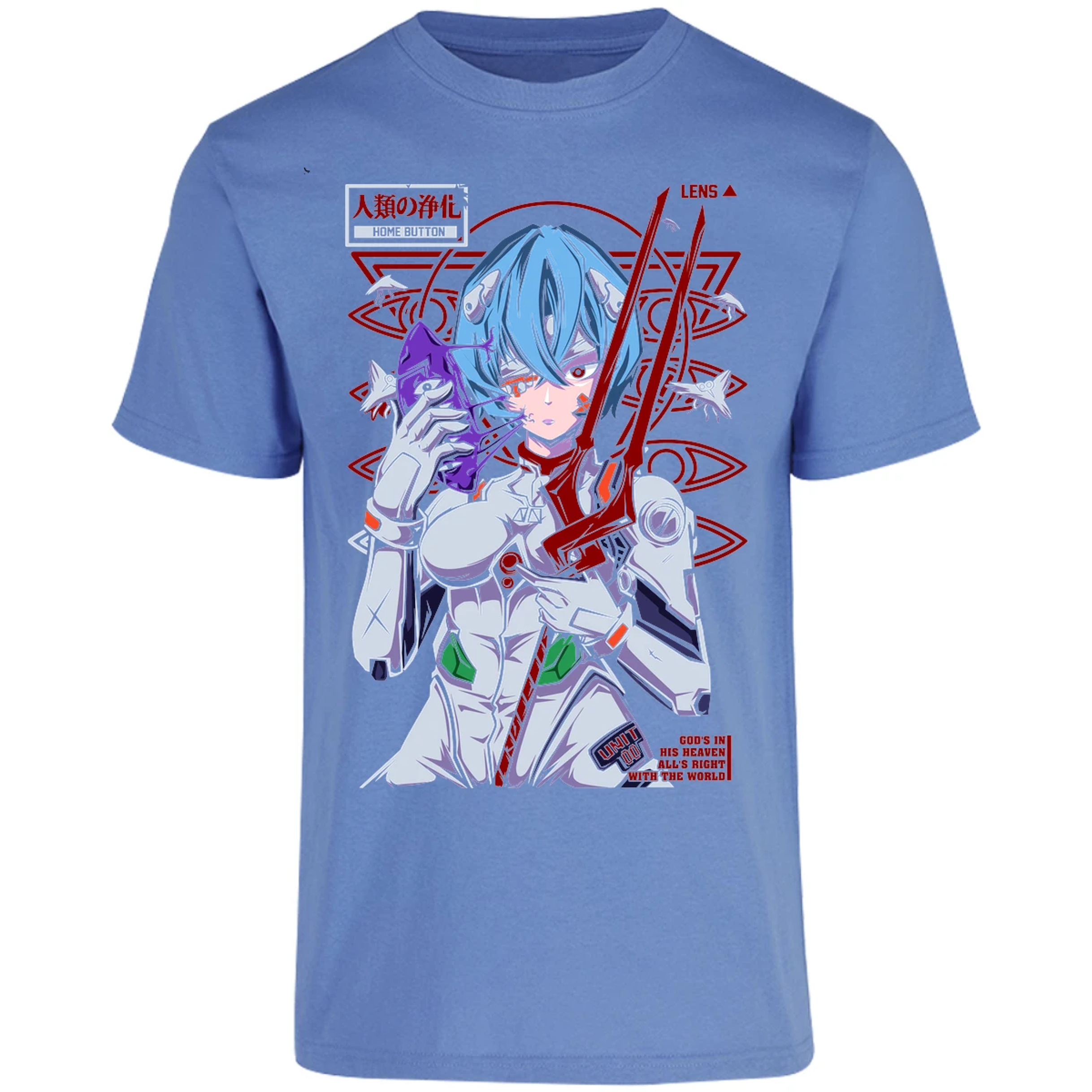 Playera Evangelion Rei Mask para Adulto 14