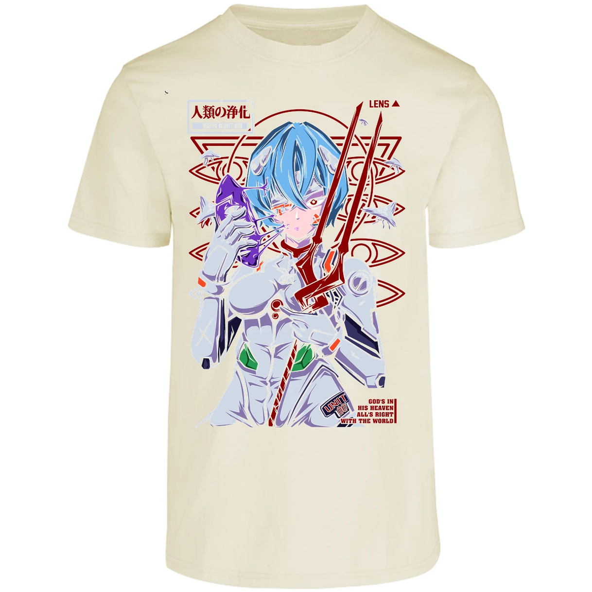 Playera Evangelion Rei Mask para Adulto 29