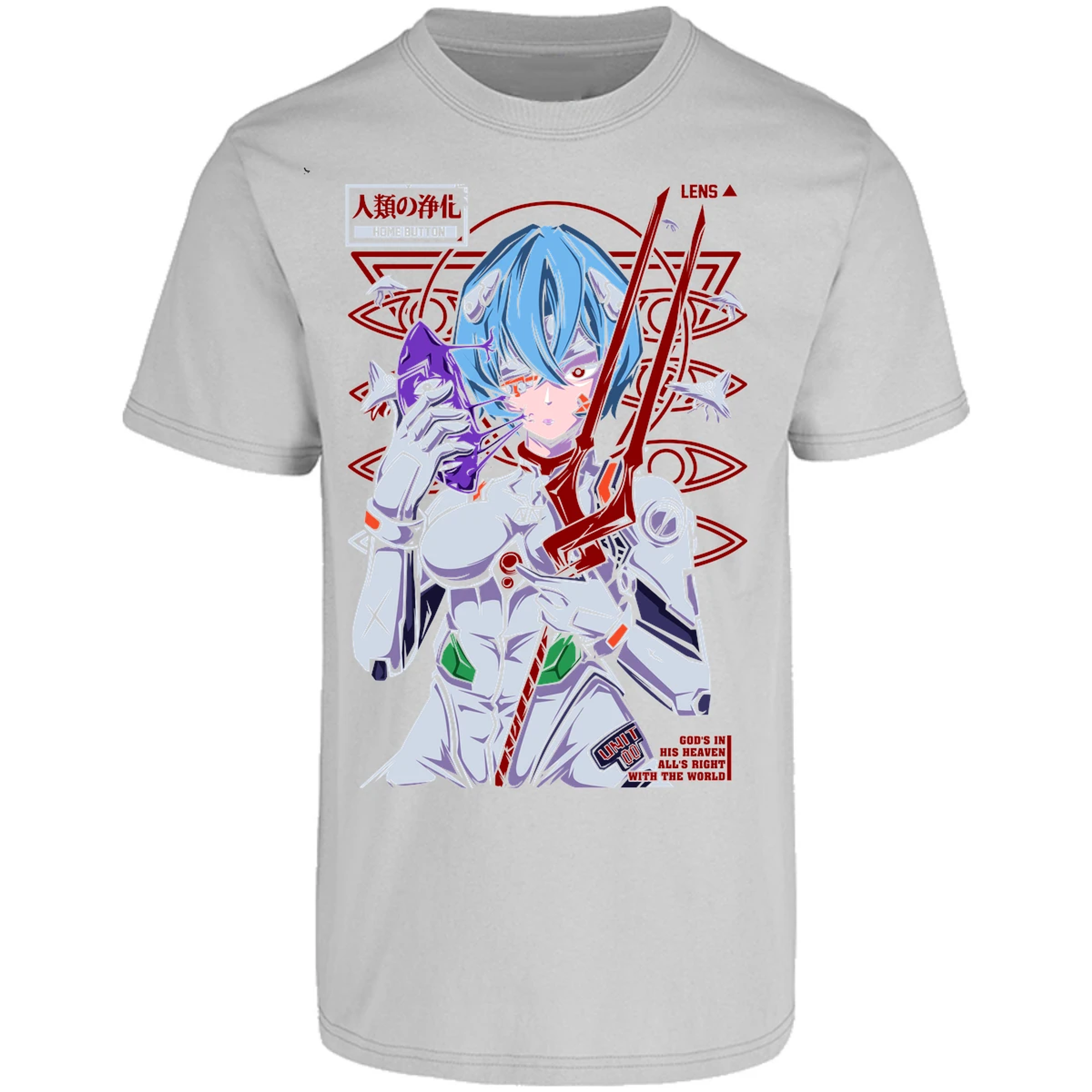 Playera Evangelion Rei Mask para Adulto 16