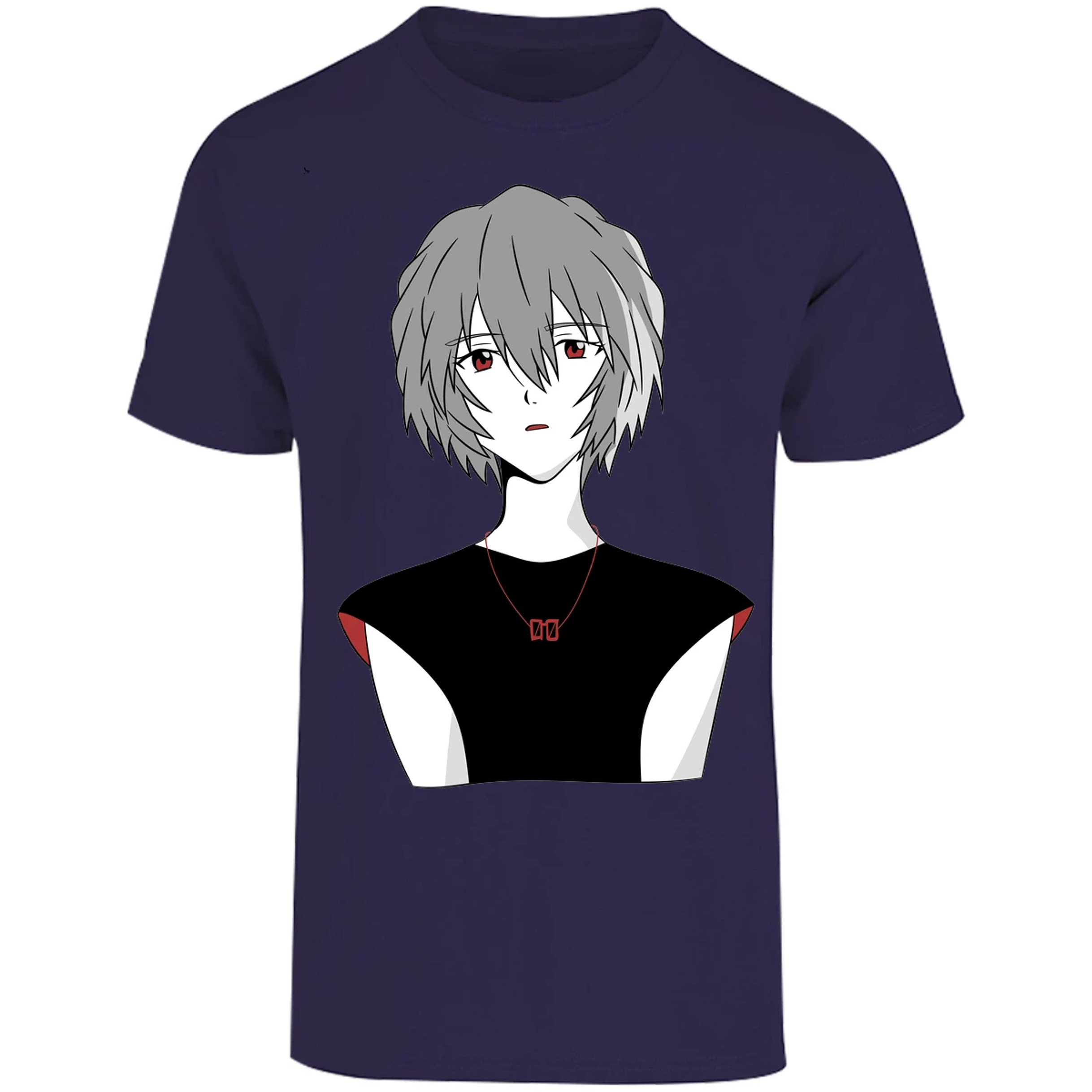 Playera Evangelion Rei Ayanami Simple para Adulto 5