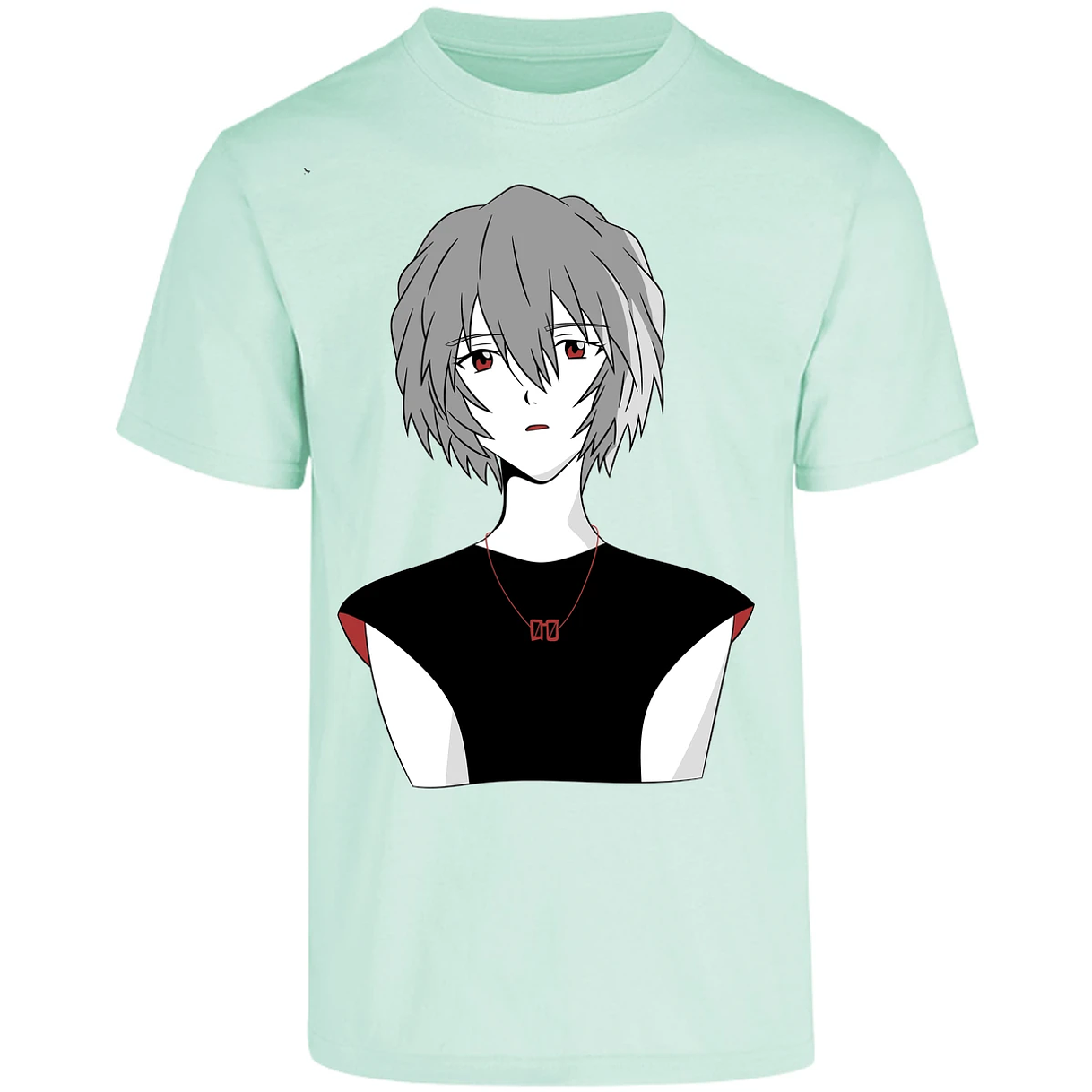 Playera Evangelion Rei Ayanami Simple para Adulto 6