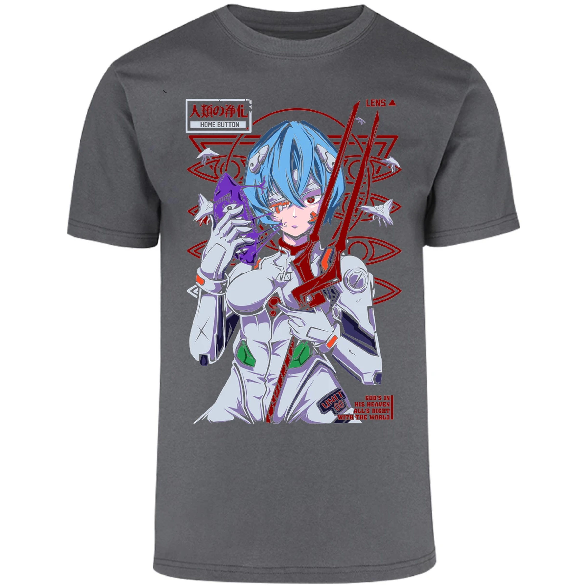 Playera Evangelion Rei Mask para Adulto 20
