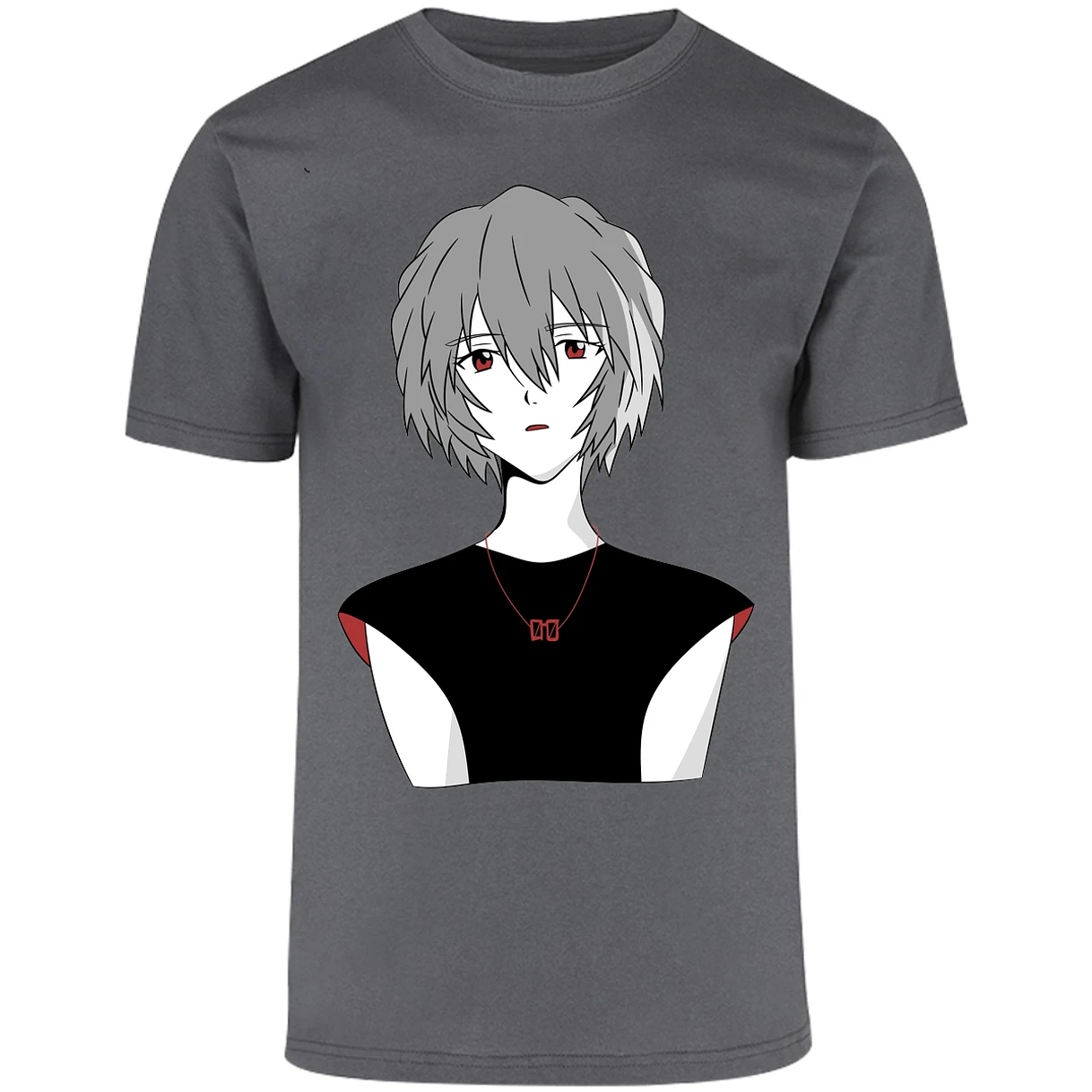 Playera Evangelion Rei Ayanami Simple para Adulto 11