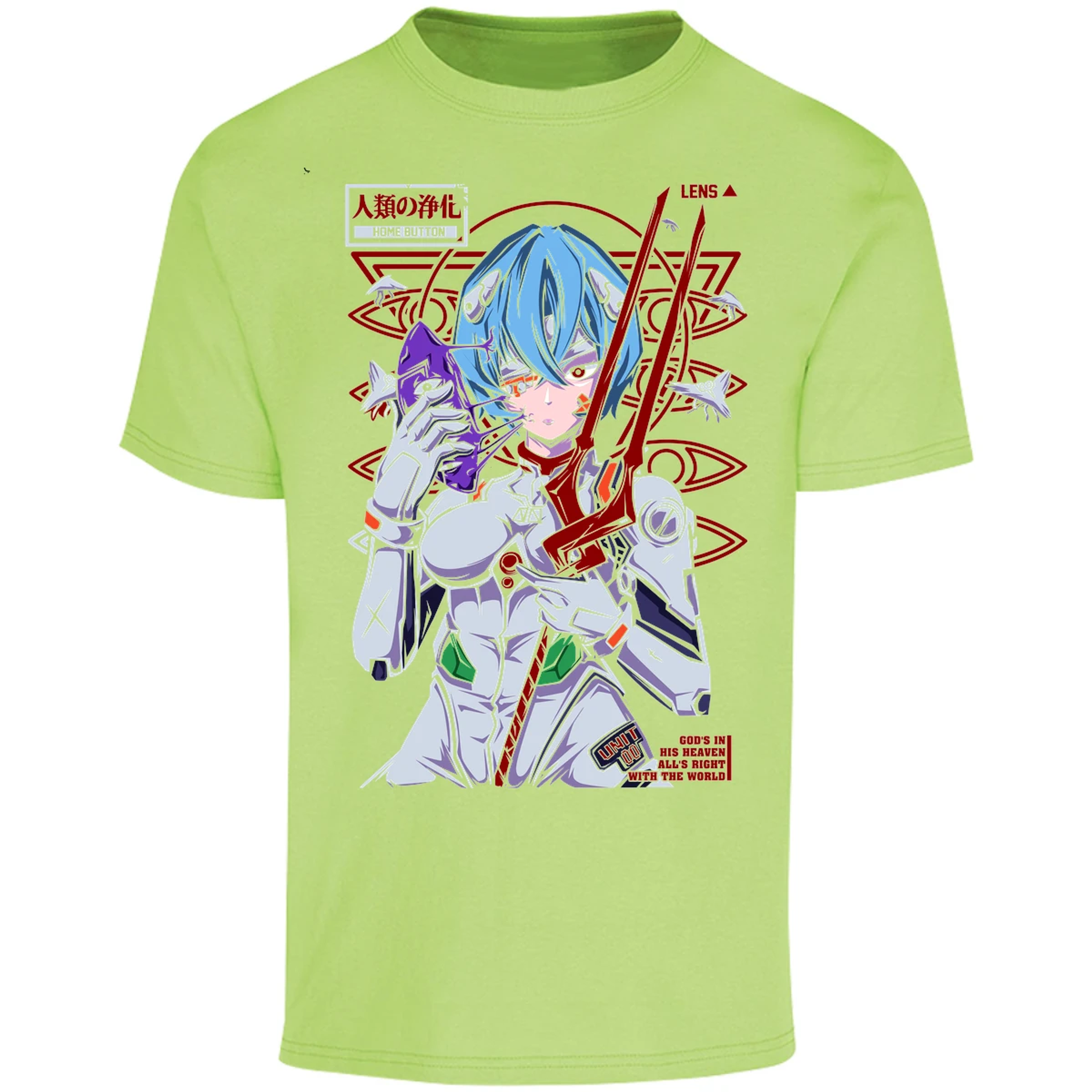 Playera Evangelion Rei Mask para Adulto 22