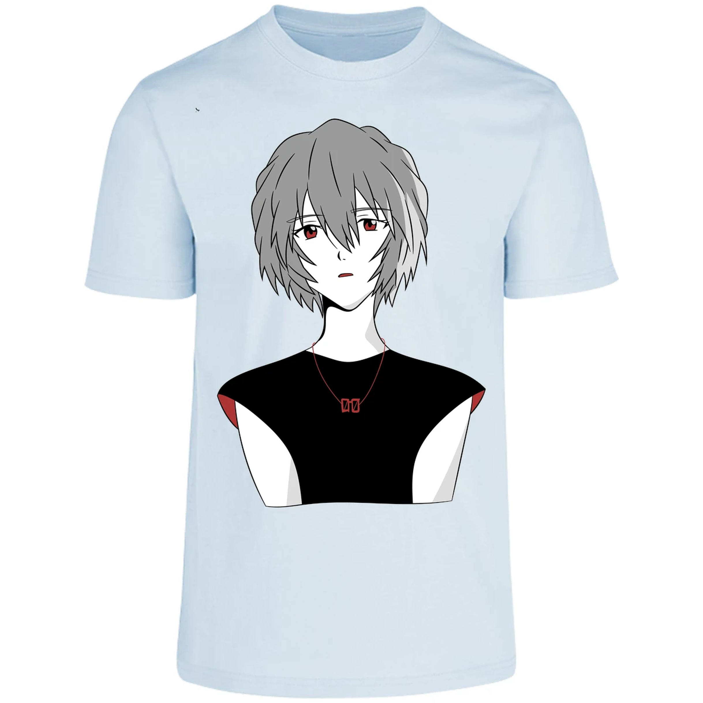 Playera Evangelion Rei Ayanami Simple para Adulto 13