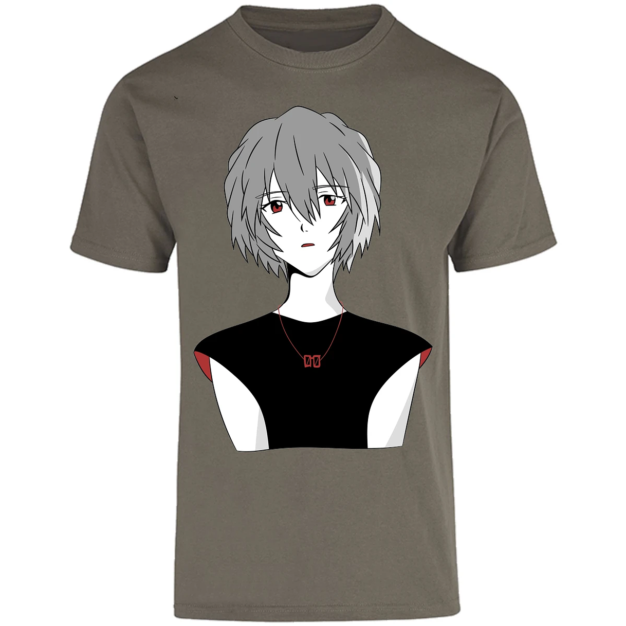 Playera Evangelion Rei Ayanami Simple para Adulto 14