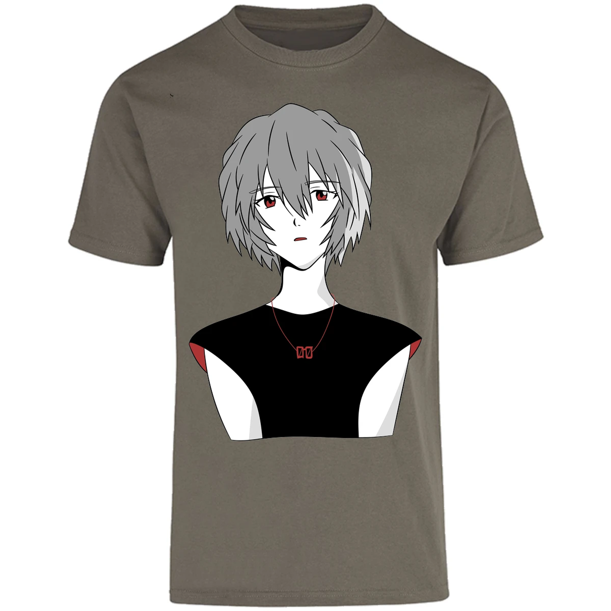 Playera Evangelion Rei Ayanami Simple para Adulto 14