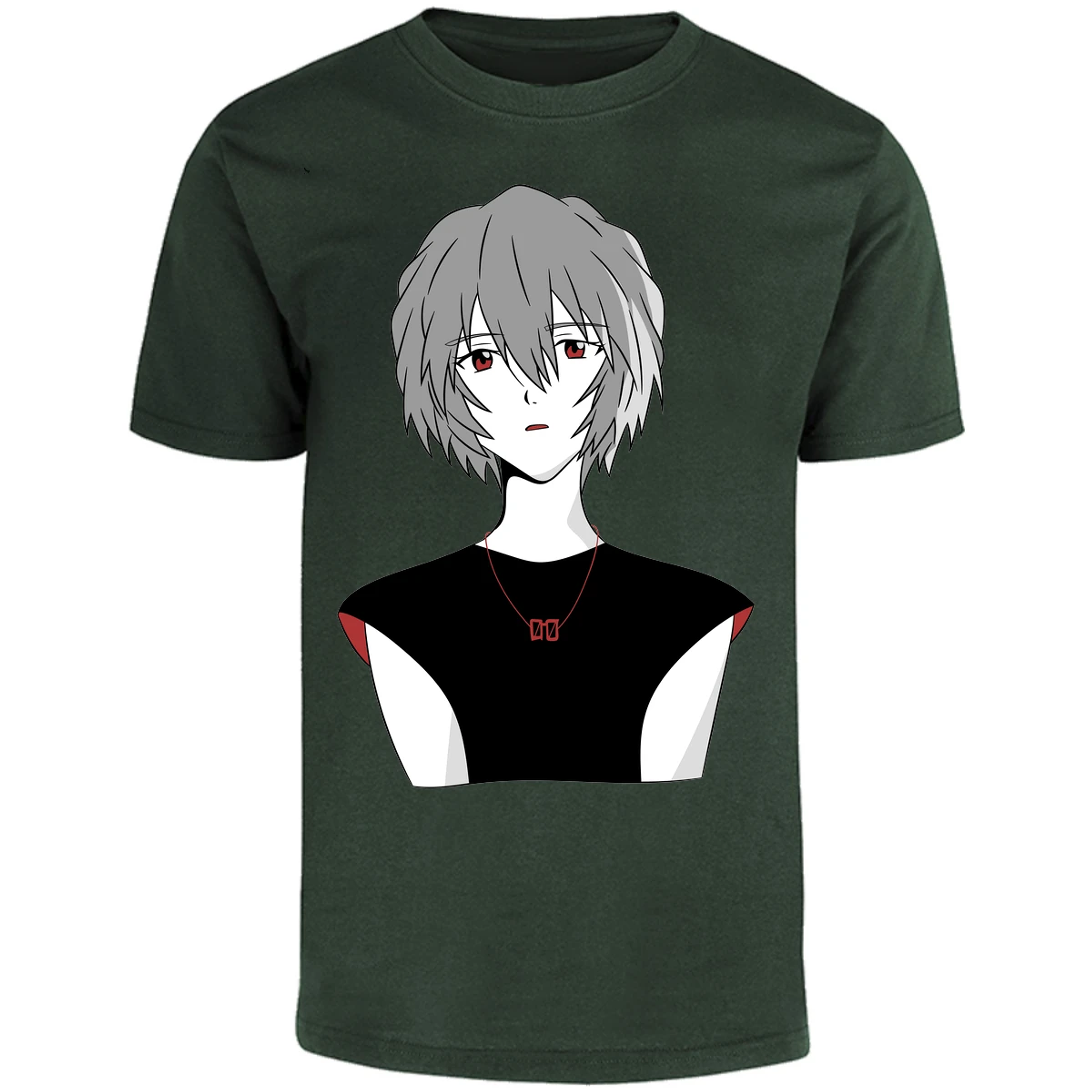 Playera Evangelion Rei Ayanami Simple para Adulto 15