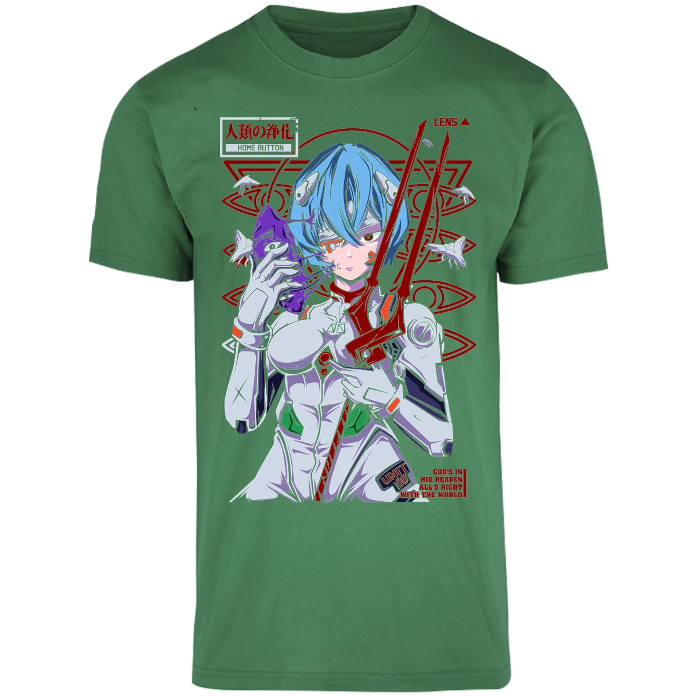 Playera Evangelion Rei Mask para Adulto 24