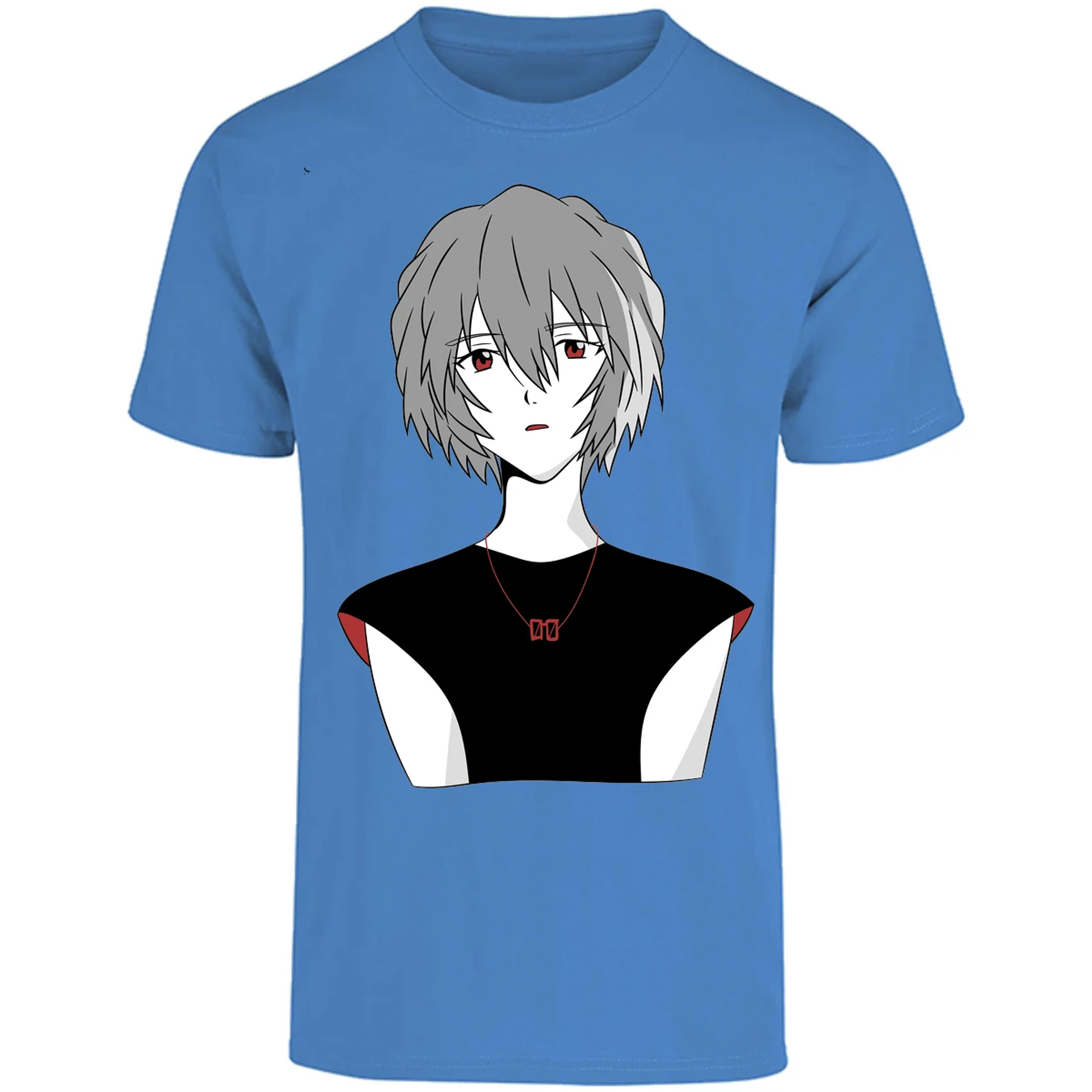 Playera Evangelion Rei Ayanami Simple para Adulto 17