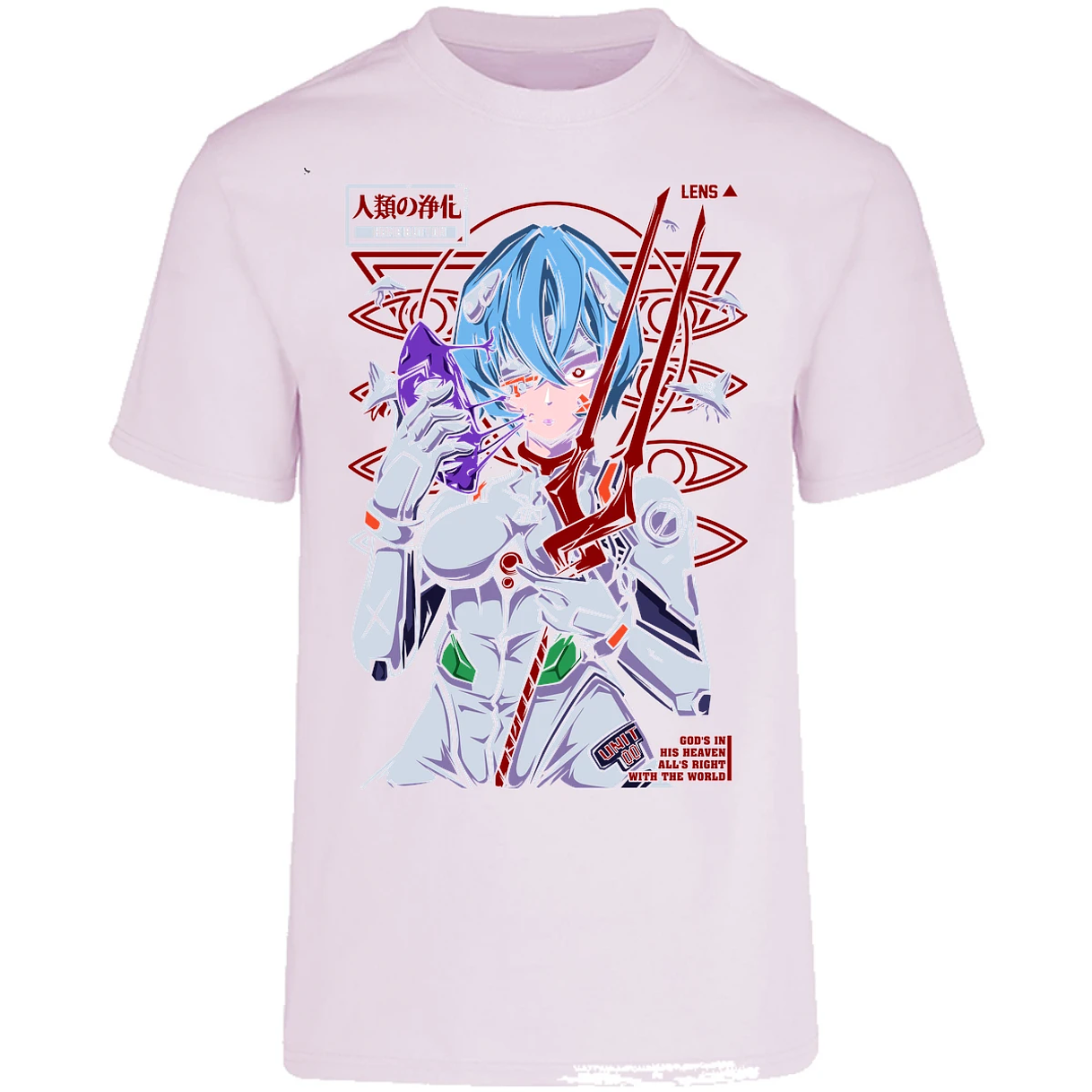 Playera Evangelion Rei Mask para Adulto 28