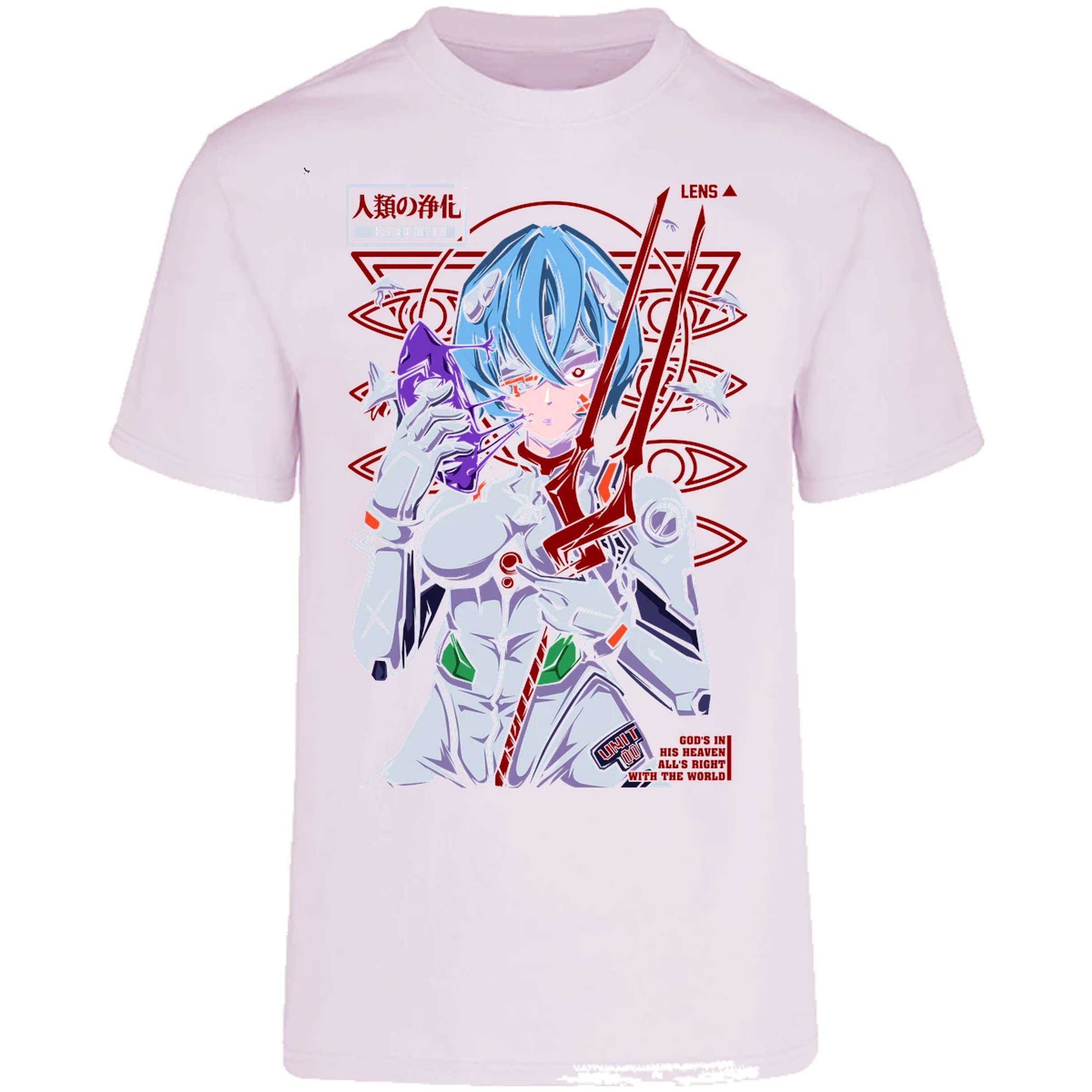 Playera Evangelion Rei Mask para Adulto 28