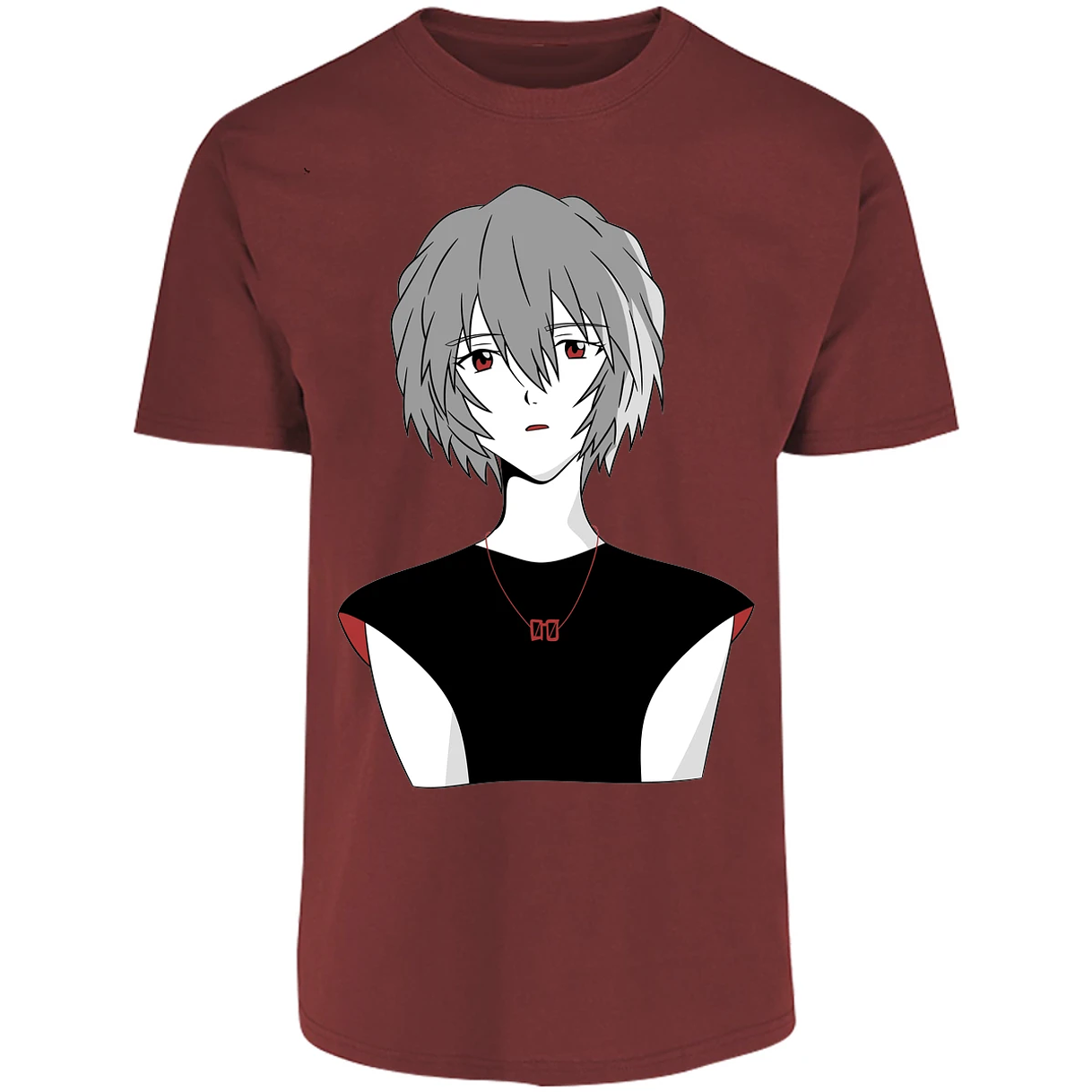 Playera Evangelion Rei Ayanami Simple para Adulto 22